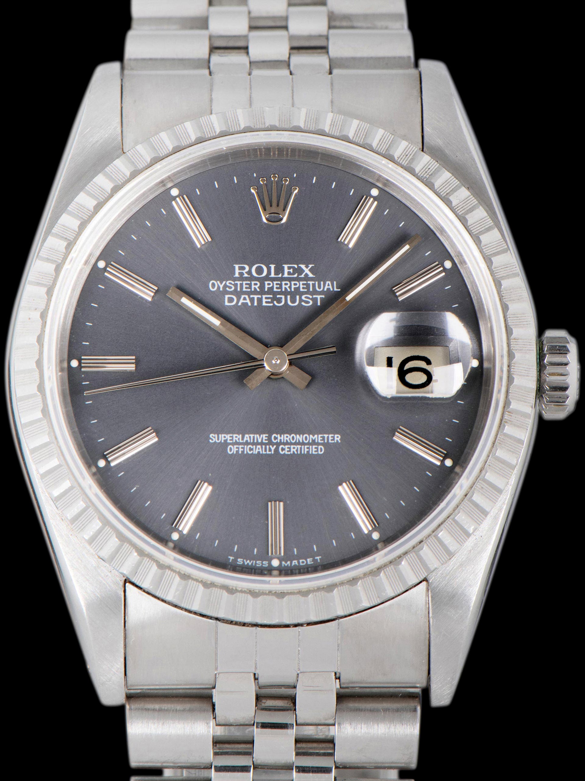 1991 Rolex Datejust (Ref. 16220) Grey Dial