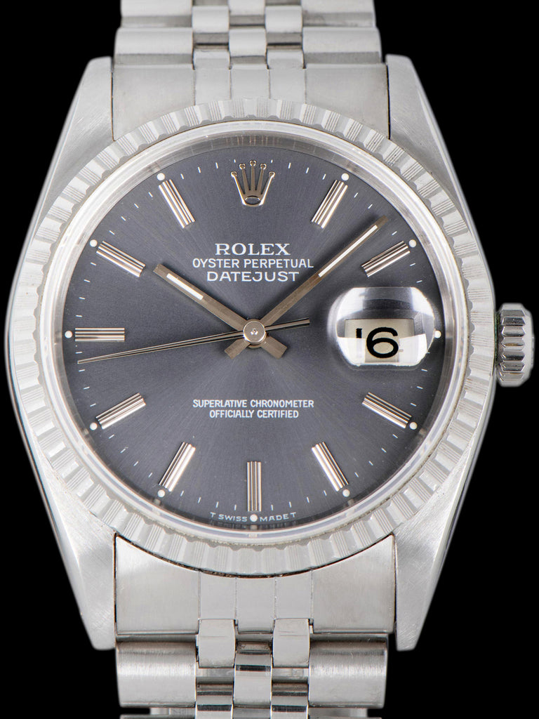 1991 Rolex Datejust (Ref. 16220) Grey Dial
