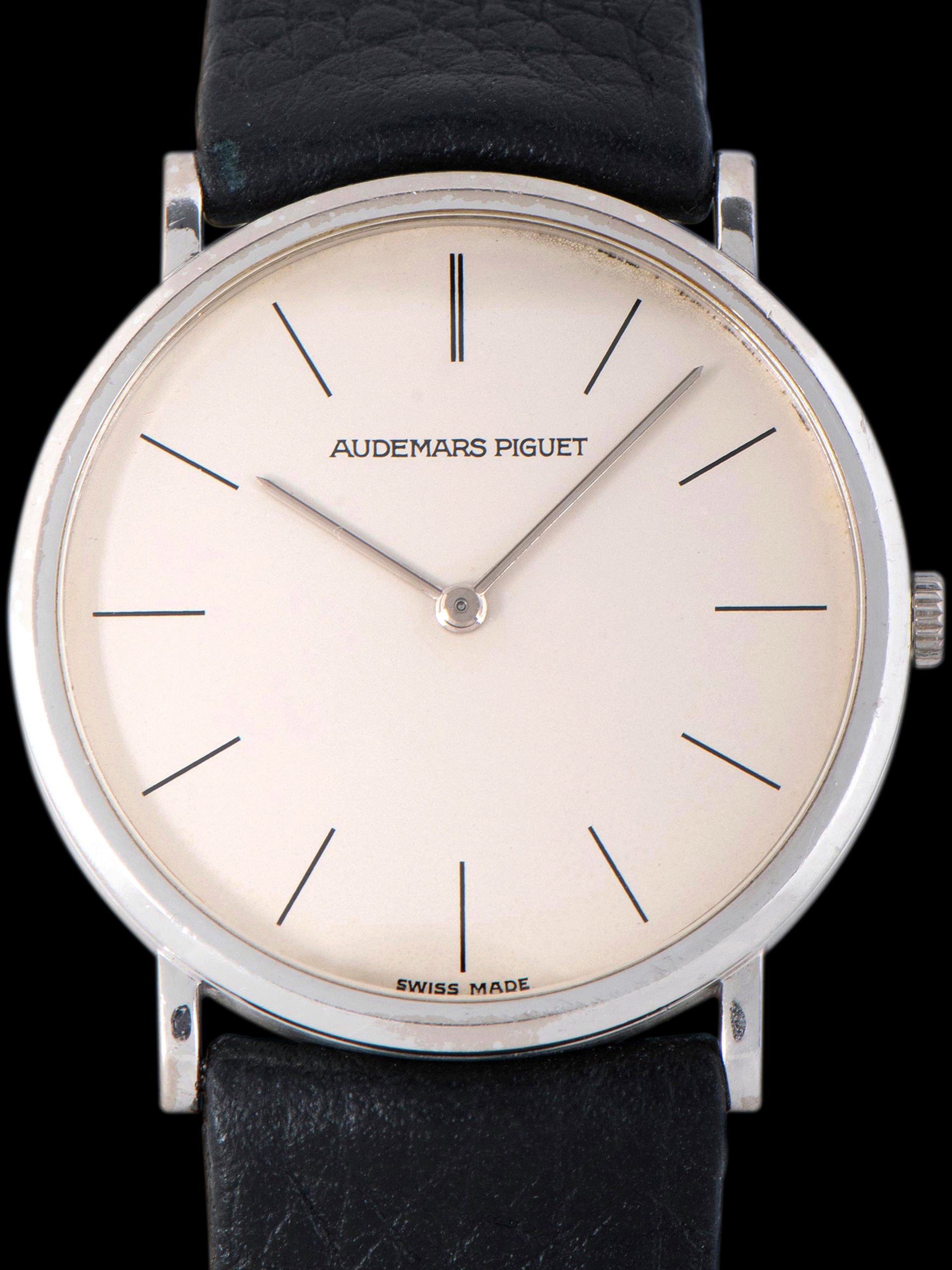 1980s Audemars Piguet Ultra-Thin 18K WG "Cal. 2080" Silver Dial