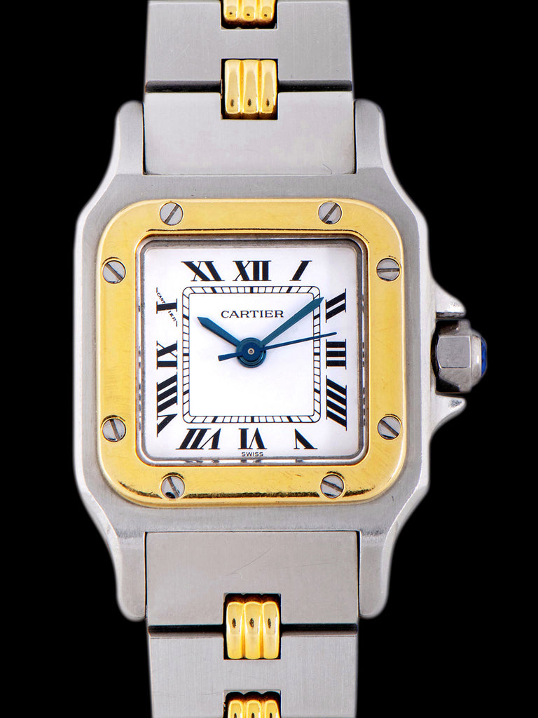 1980s Cartier Ladies Santos Carrée Two-Tone (Ref. 0902)