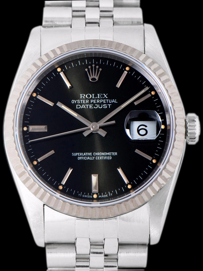 1995 Rolex Datejust (Ref. 16234) Black Dial