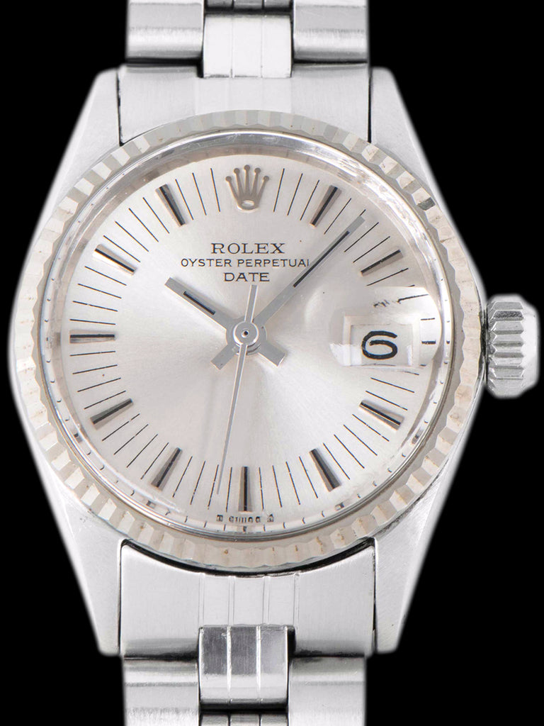 *Unpolished* 1971 Rolex Ladies Date (Ref. 6517) Silver Radial Dial