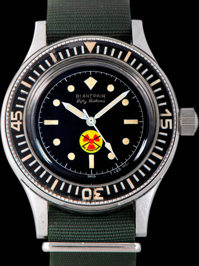 1960s Blancpain Fifty Fathoms "No Radiations" Bundeswehr Military-Issued