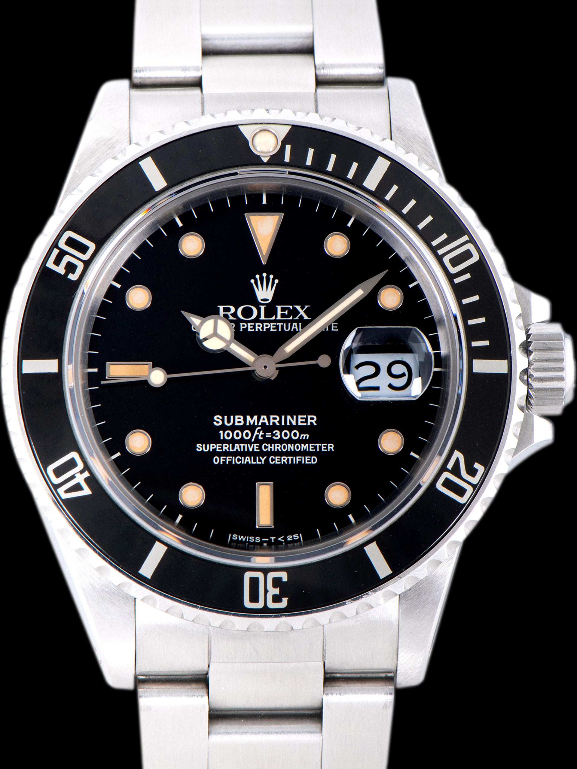 *Unpolished* 1987 Rolex Submariner (Ref. 168000) "Triple 0"