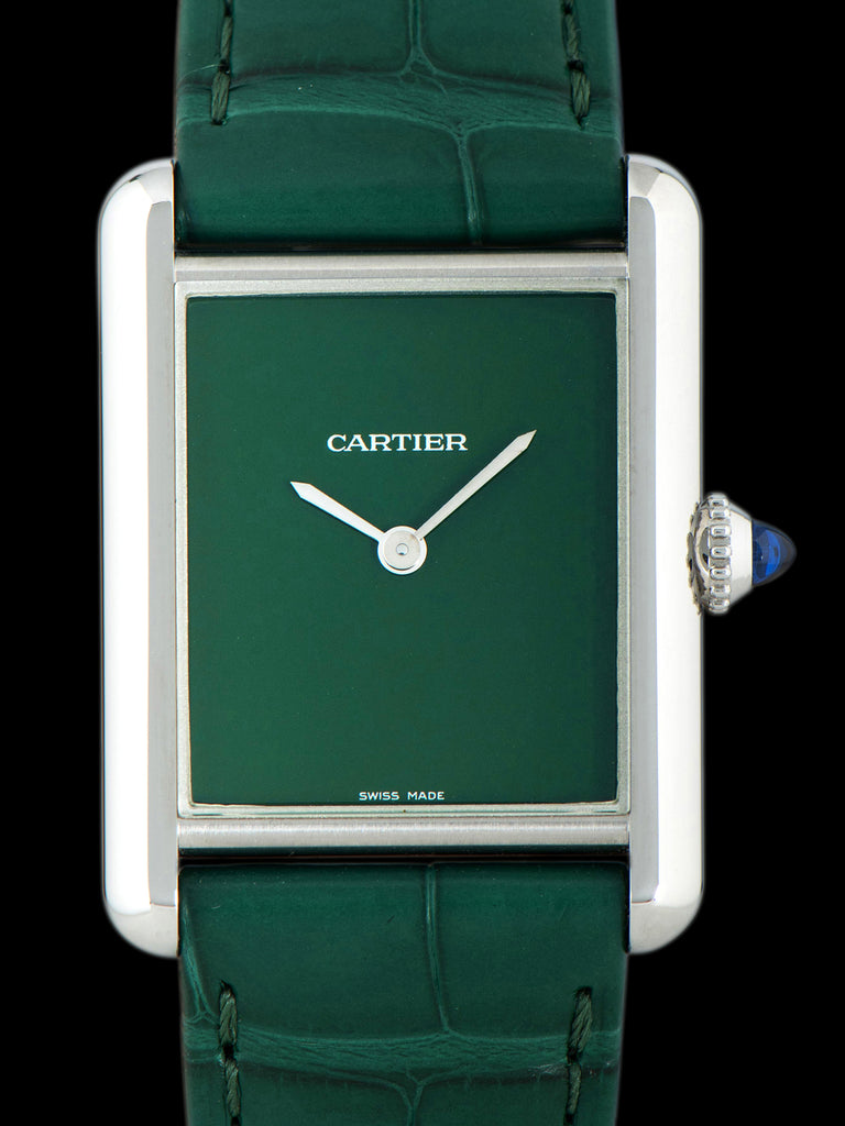 2022 Cartier Tank Must (Ref. 4323 / WSTA0056) Green Dial W/ Full Set