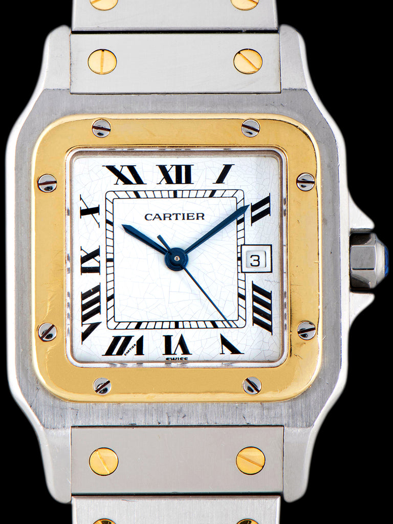 1980s Cartier Santos Carrée Two-Tone (Ref. 2961) Spider Dial