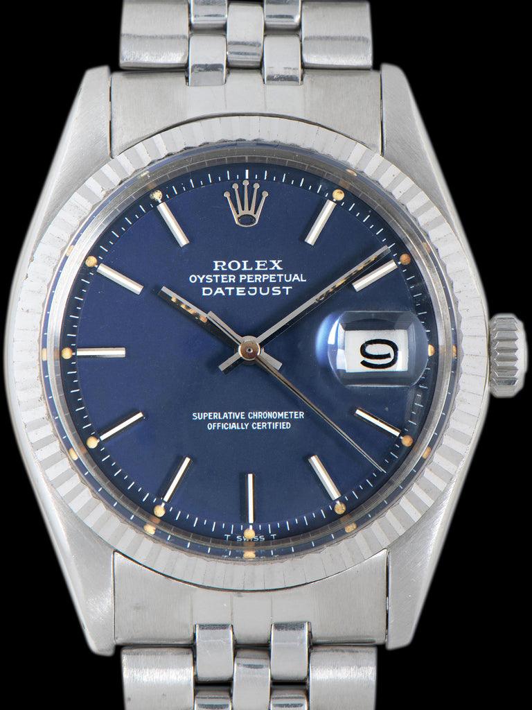 1974 Rolex Datejust (Ref. 1601) Blue Satin Dial