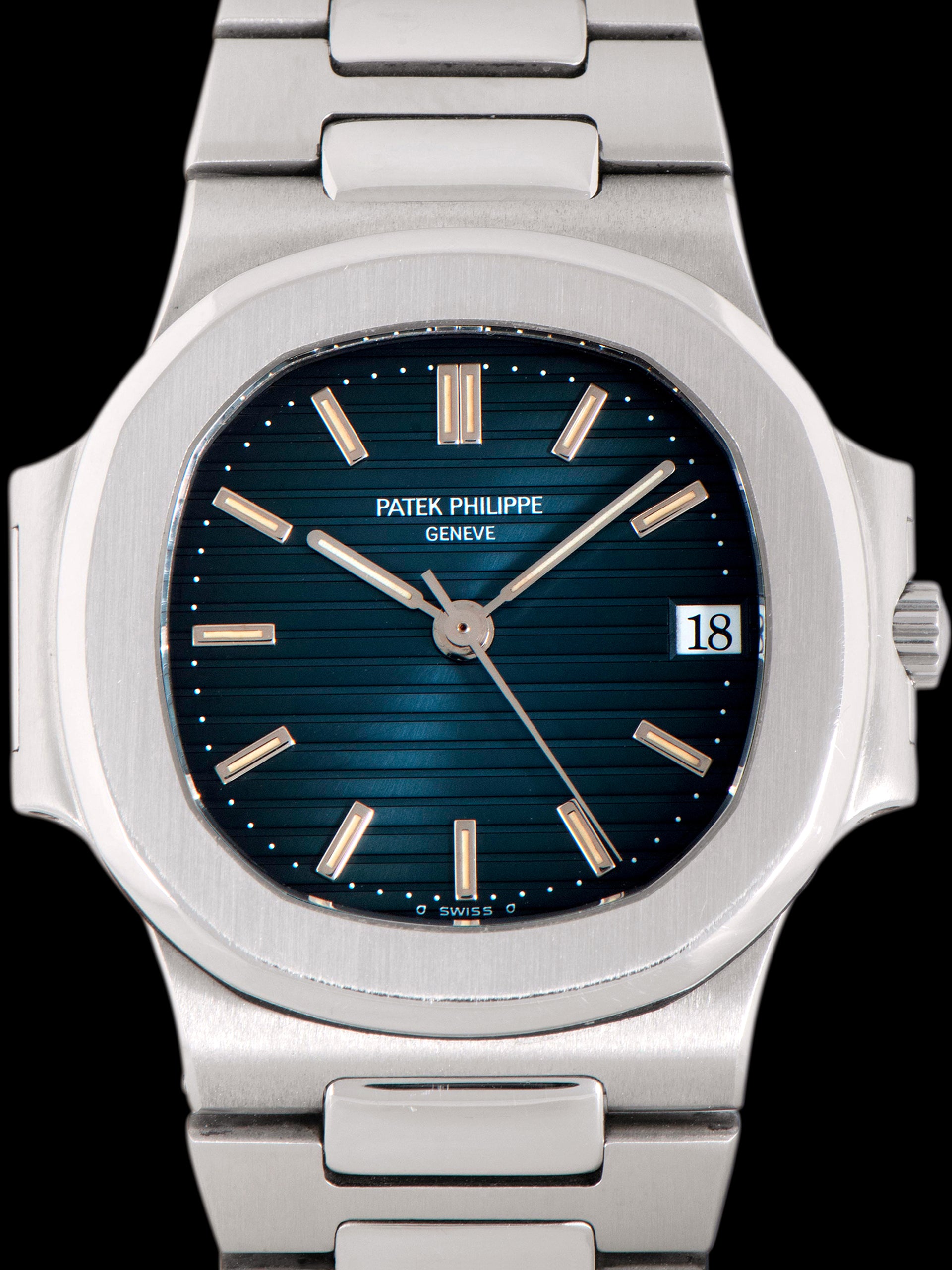 1983 Patek Philippe Nautilus (Ref. 3800/1) W/ Box, Original Papers, & Double Extracts