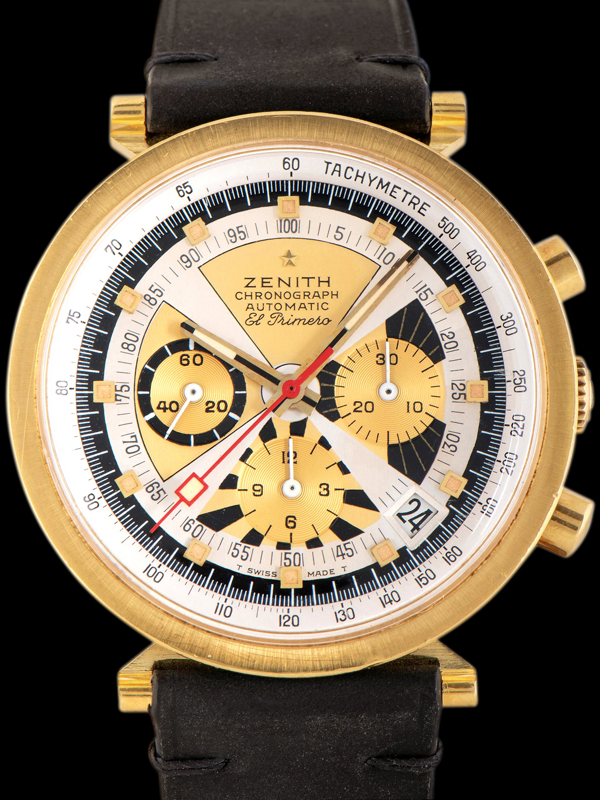 1970s Zenith El Primero Automatic Chronograph 18K YG (Ref. G383) 'Poker Chip'