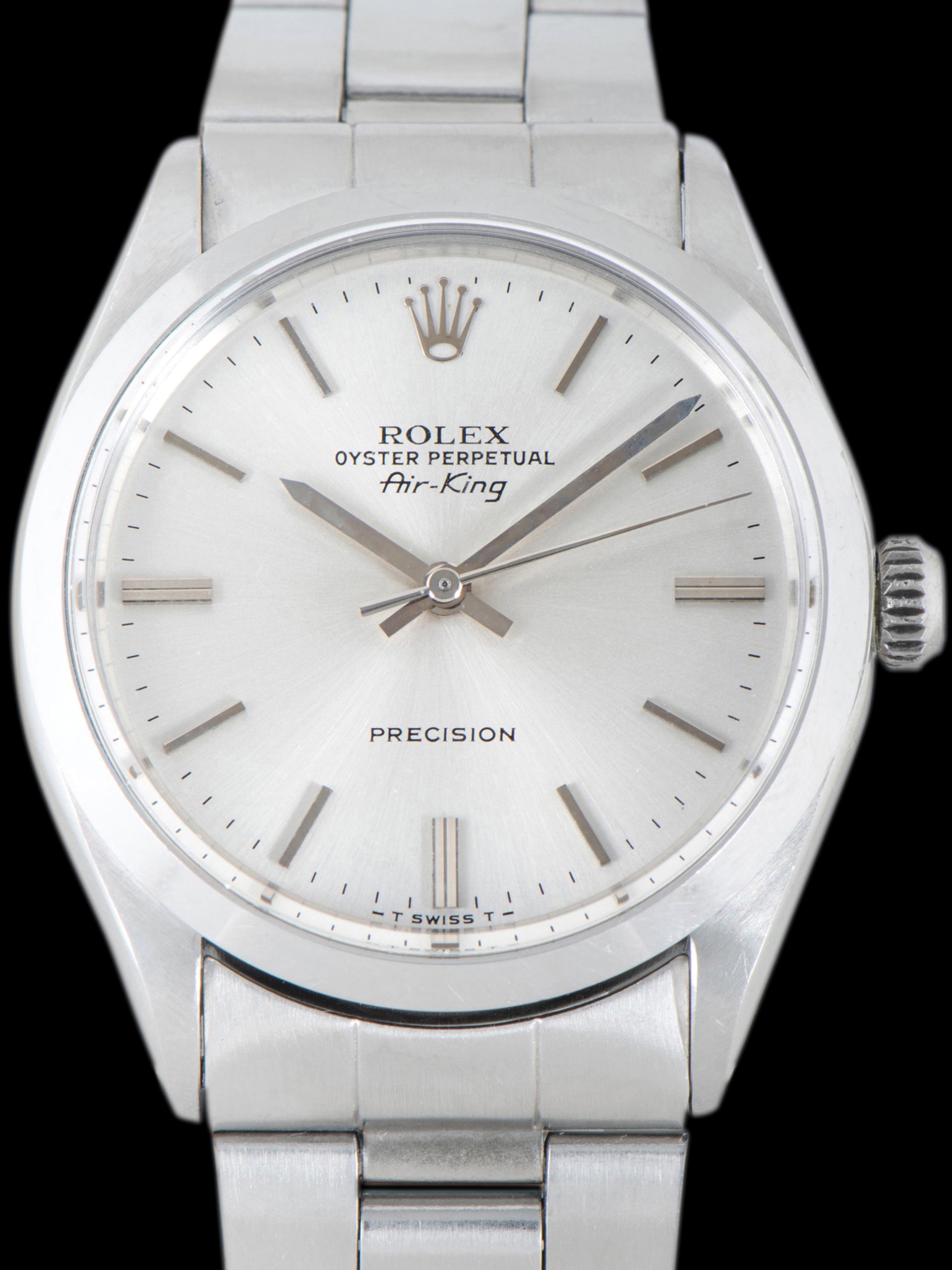 *Unpolished* 1972 Rolex Air-King (Ref. 5500) Silver Dial