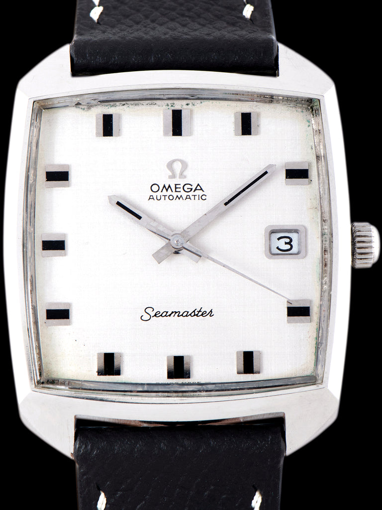 1972 Omega Seamaster Automatic Square Case (Ref. 166.042) Linen Dial