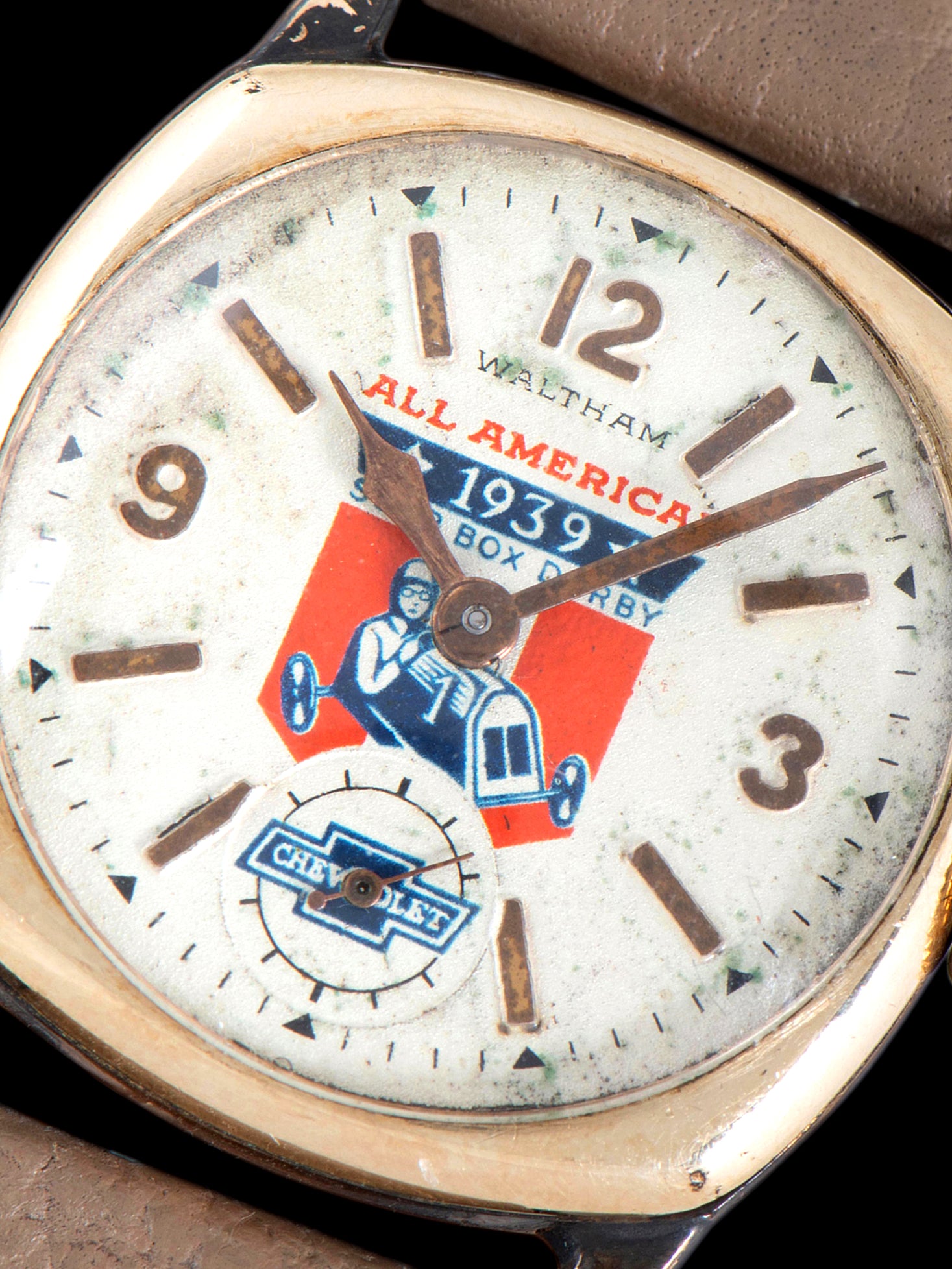 1939 Waltham Gold-Plated Cushion Dress Watch 
