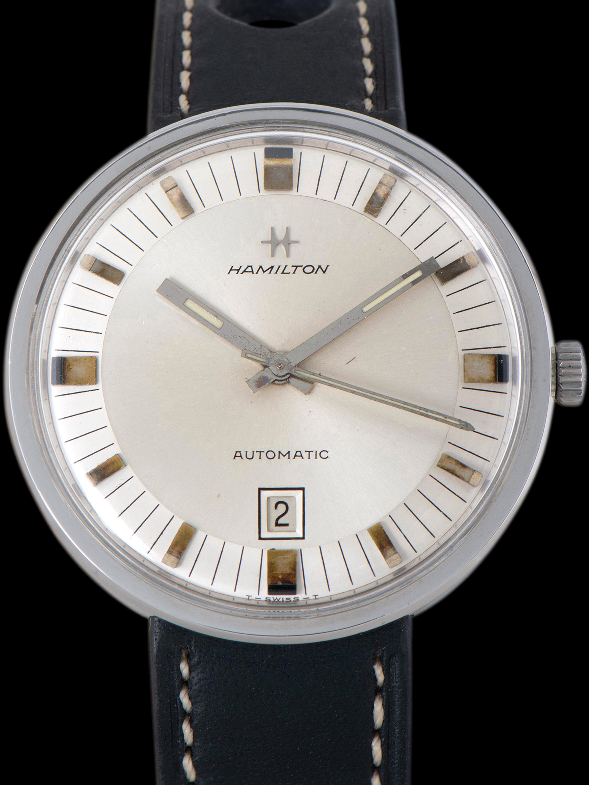 1970s Hamilton Dateline UFO (Ref. 64046-3) Silver Dial