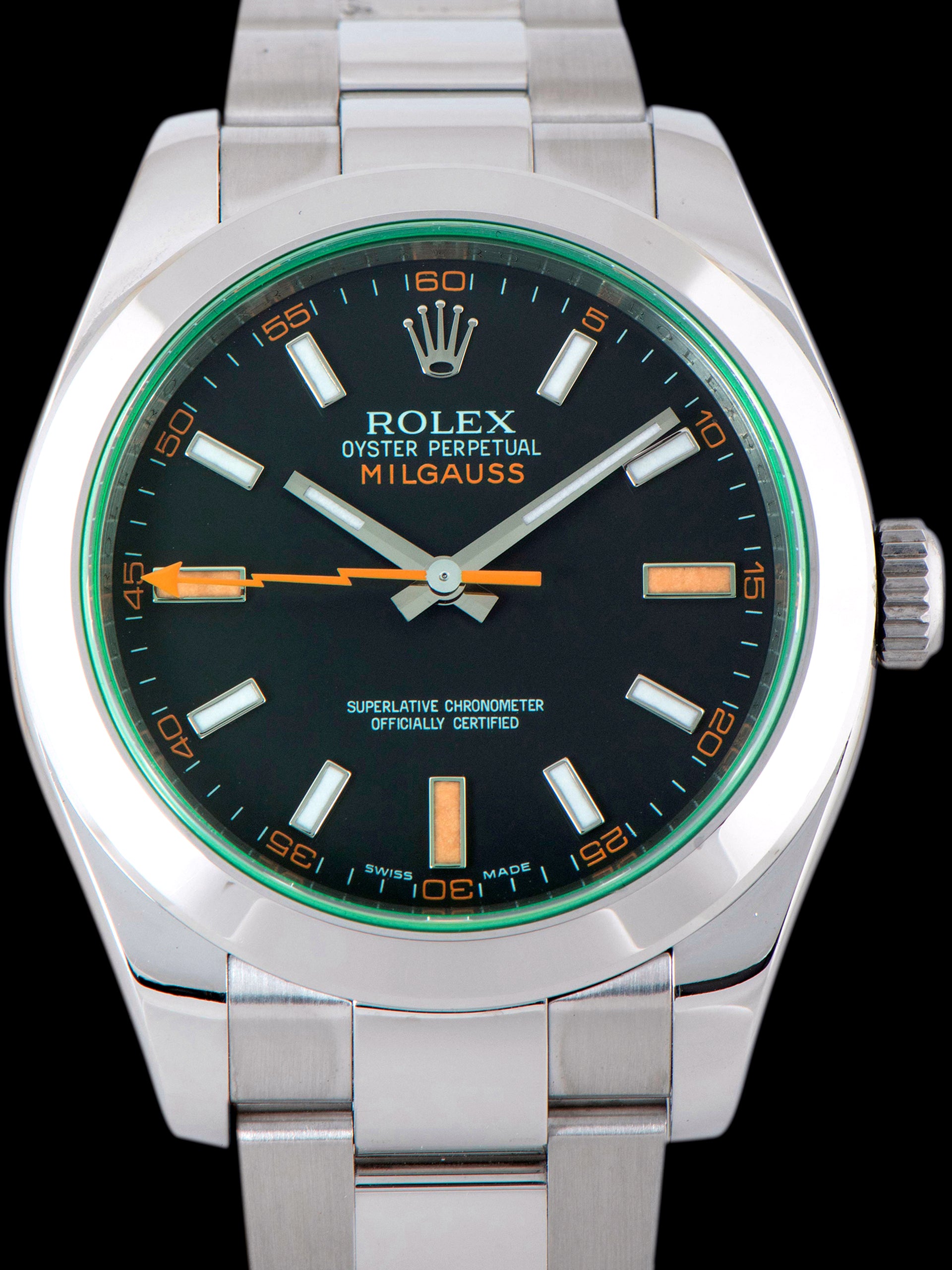 2009 Rolex Milgauss (Ref. 116400V) Black Dial W/ Full Set