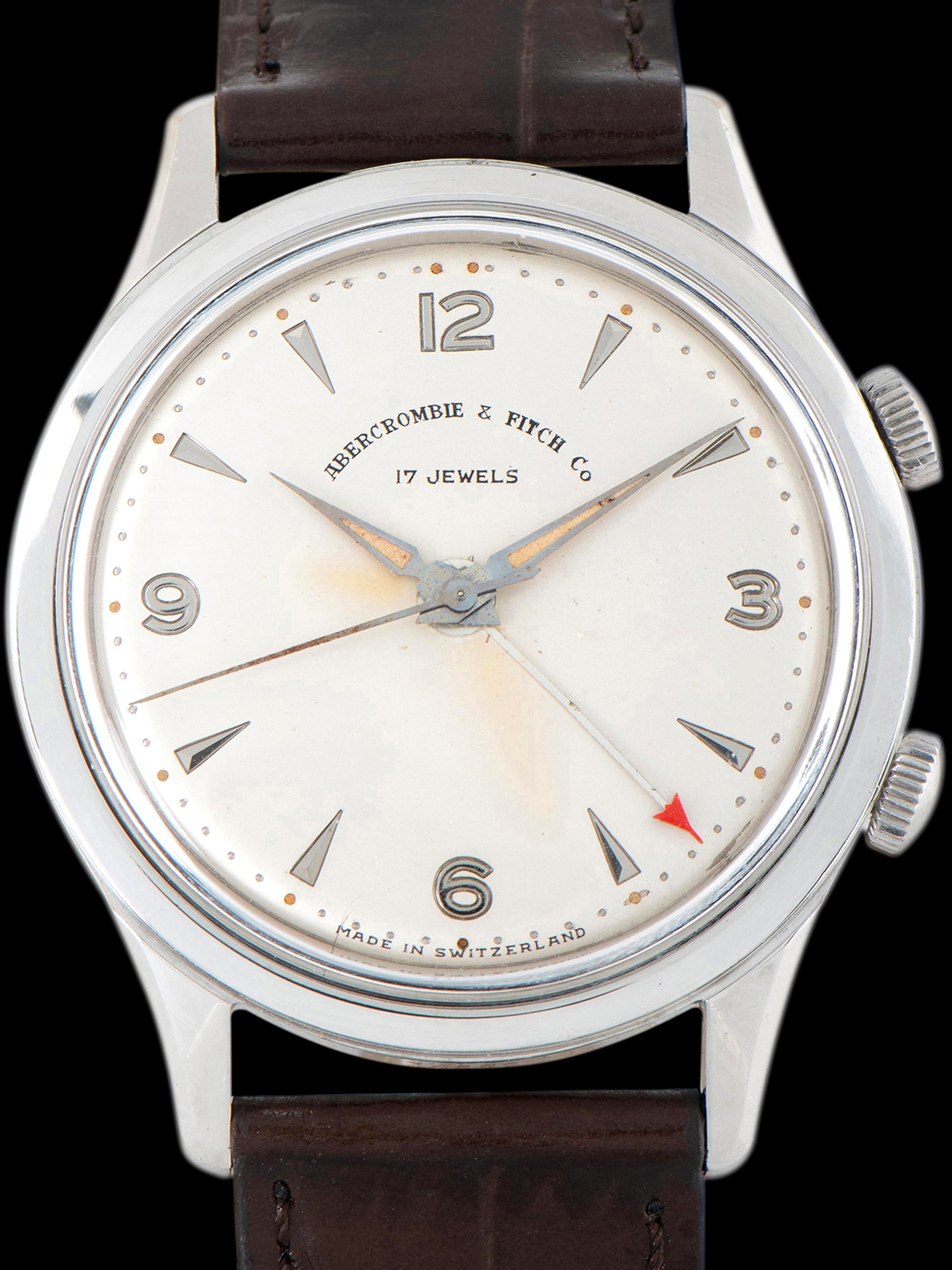 1950s Abercrombie & Fitch Co. Alarm Watch 'Made By Heuer'