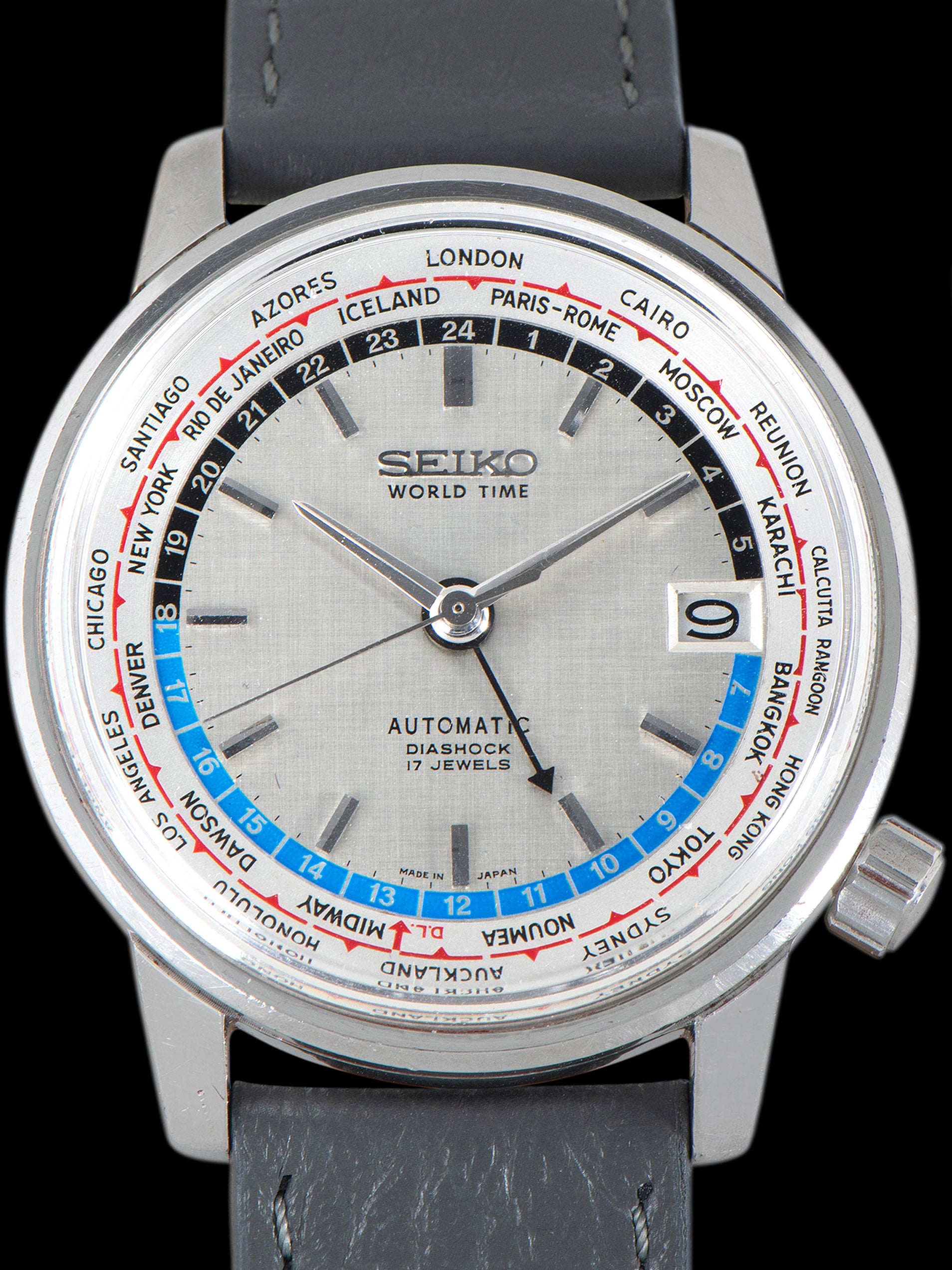 1964 Seiko Automatic World Time (Ref. 6217-7000) Linen Dial