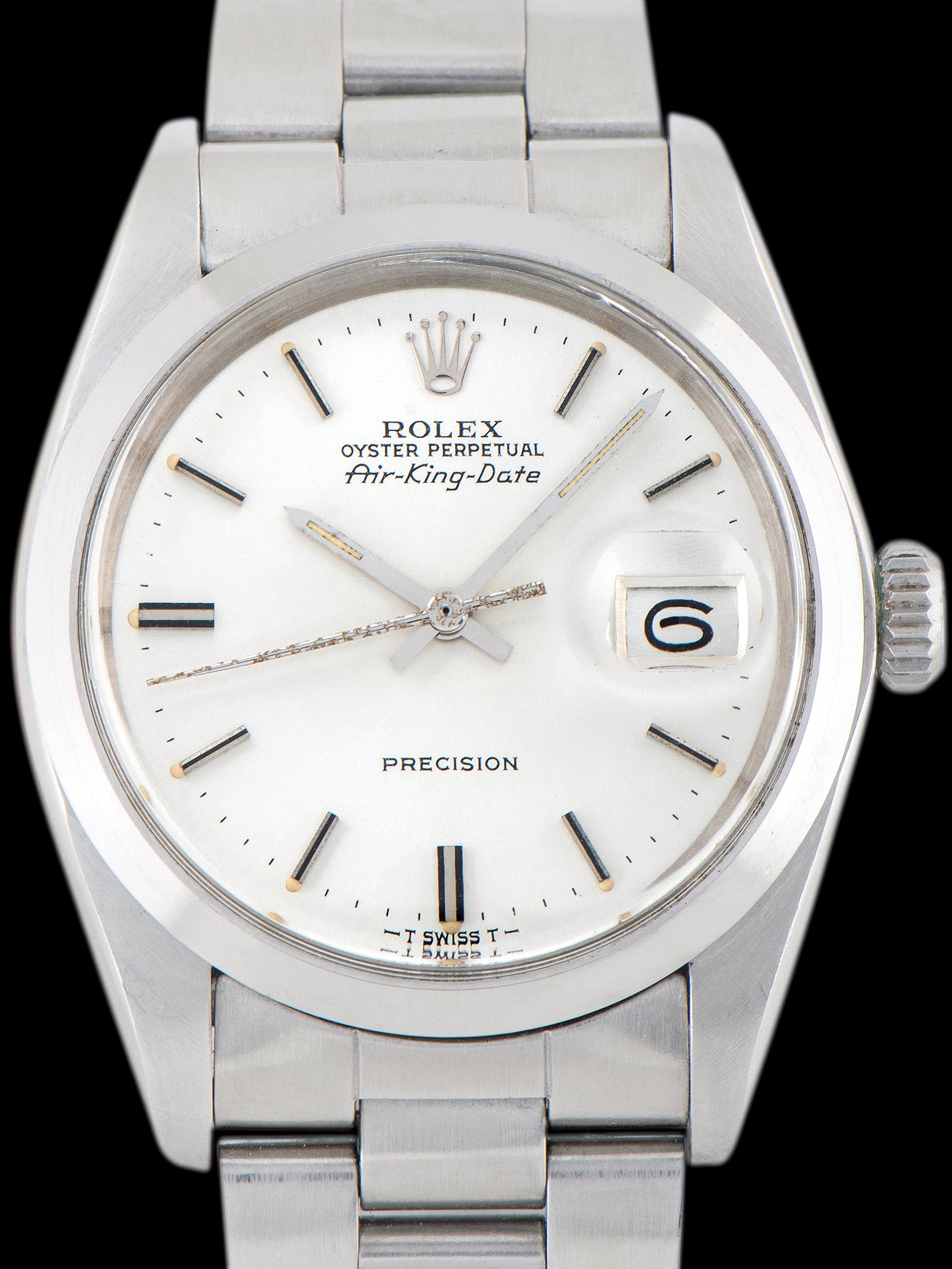 *Unpolished* 1976 Rolex Air-King-Date (Ref. 5700) Silver Dial