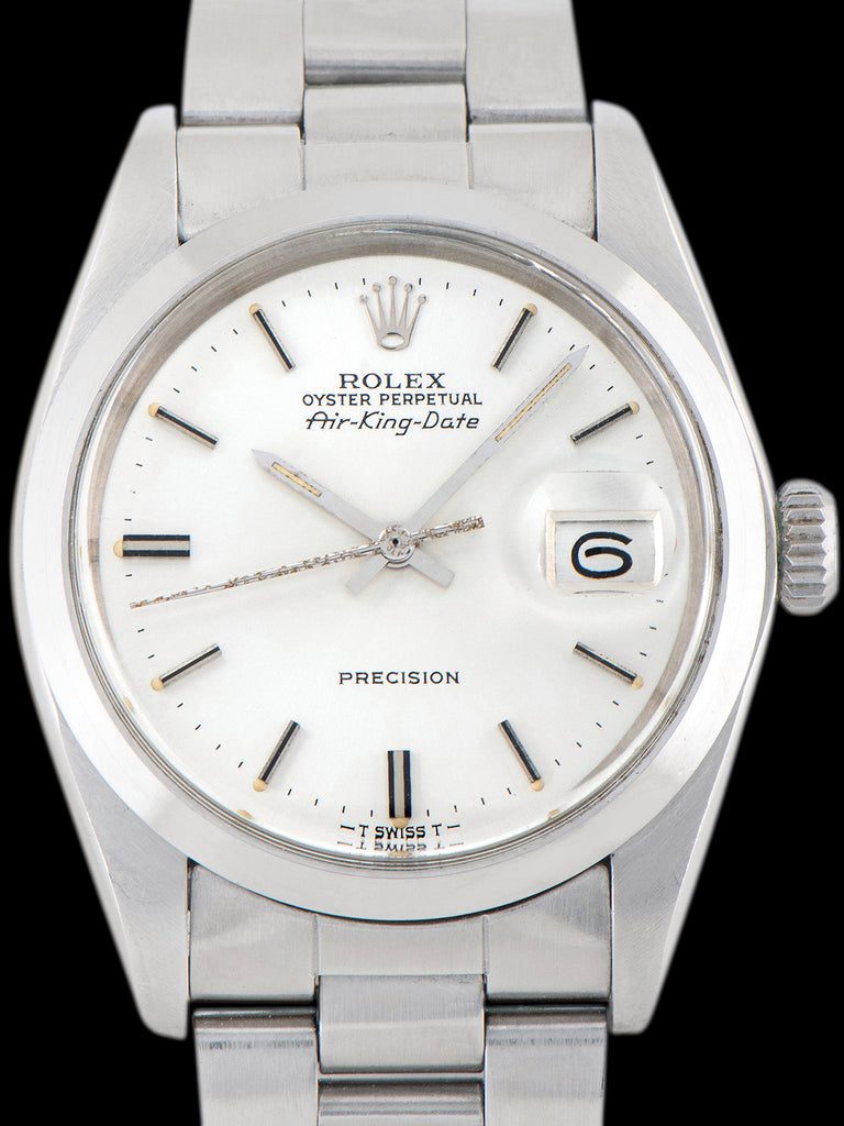 *Unpolished* 1976 Rolex Air-King-Date (Ref. 5700) Silver Dial