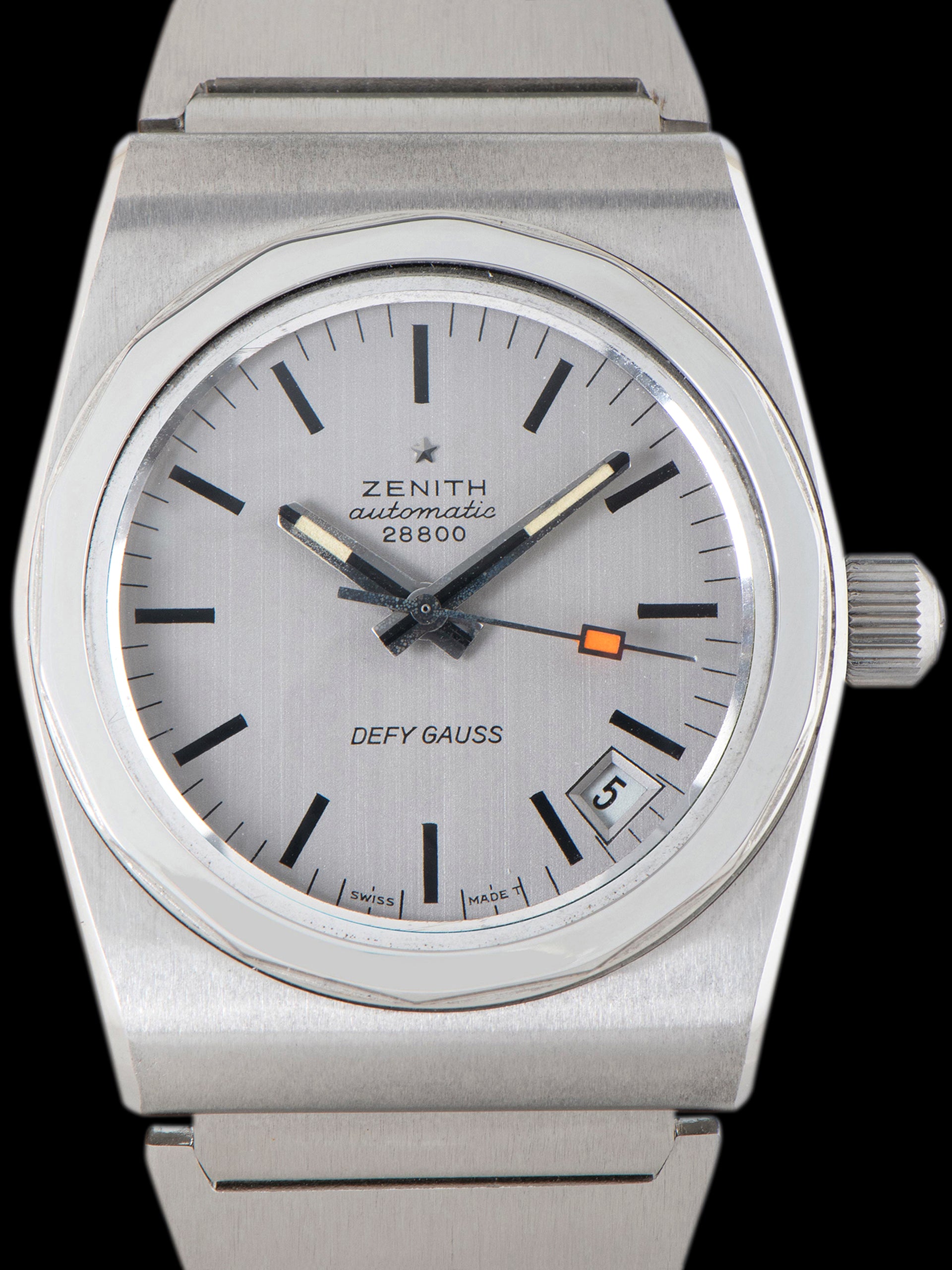 1970s Zenith Defy Gauss 28800 (Ref. A7688) Silver Dial