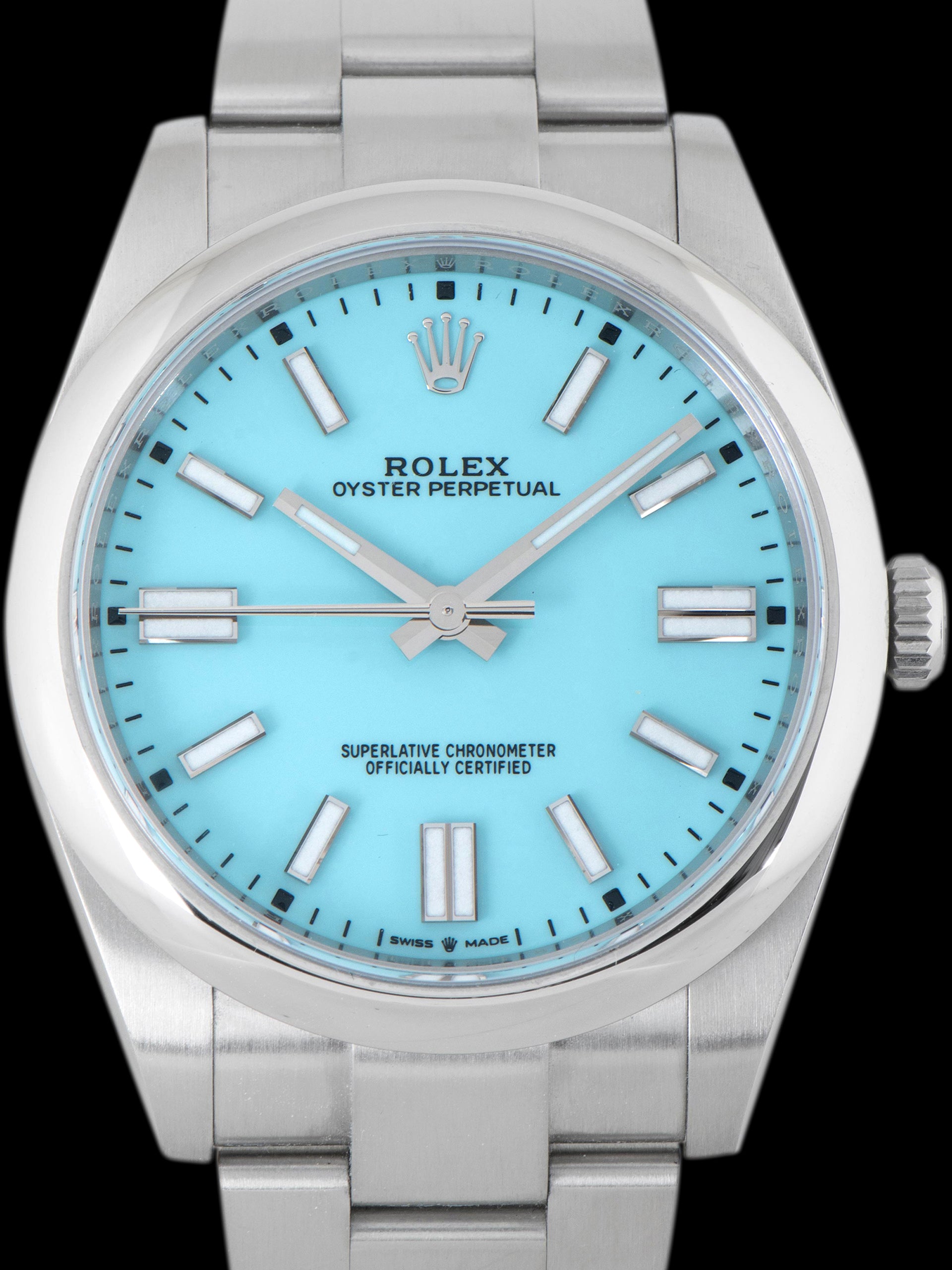 2020 Rolex Oyster-Perpetual 41 (Ref. 124300) Tiffany Blue Dial W/ Rolex Warranty Card & Hang Tags