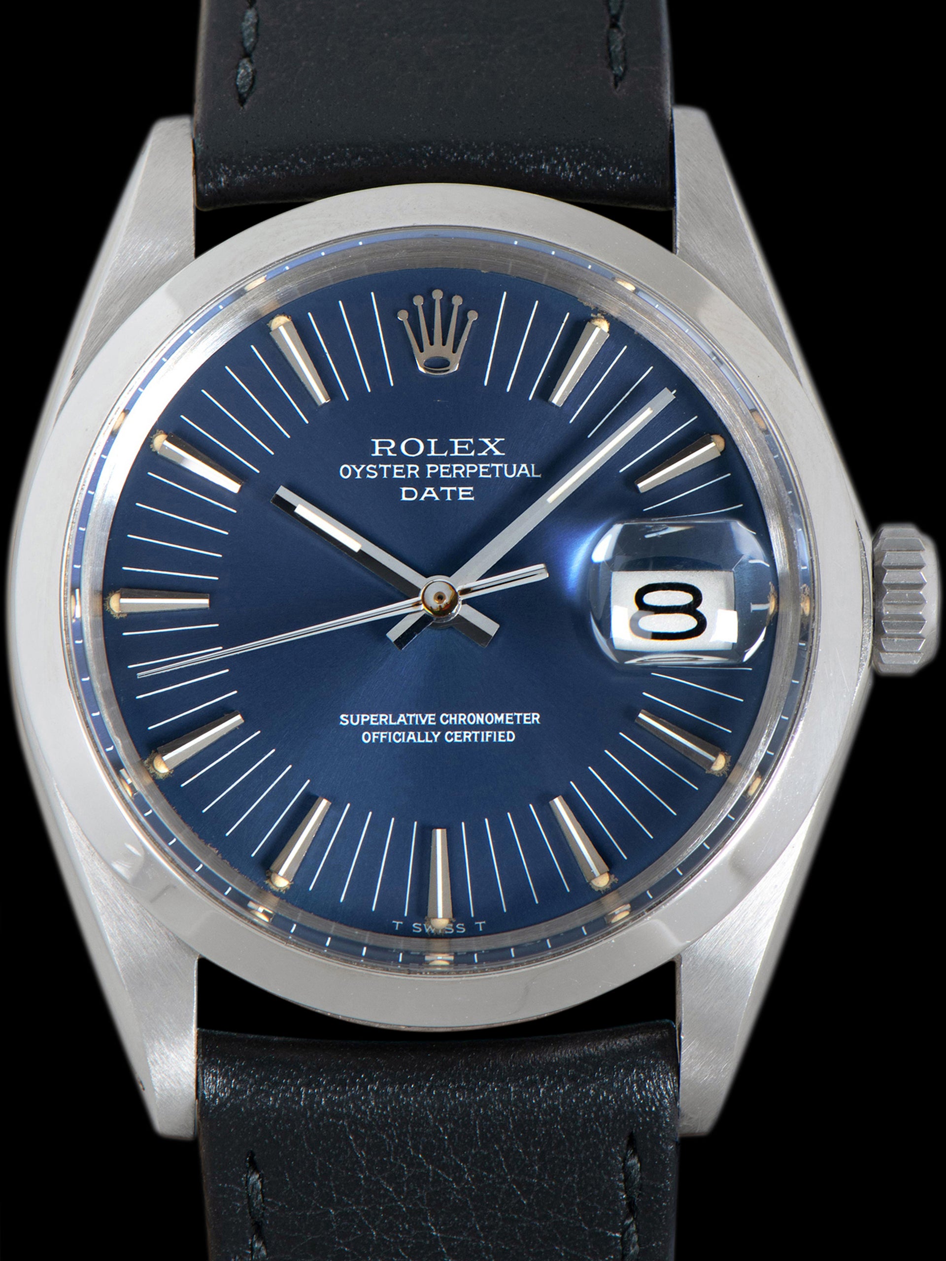 1969 Rolex Oyster-Perpetual Date (Ref. 1500) Blue Radial Dial
