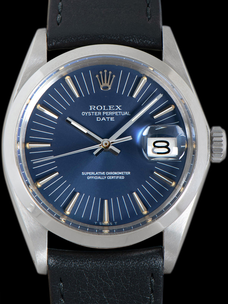 1969 Rolex Oyster-Perpetual Date (Ref. 1500) Blue Radial Dial