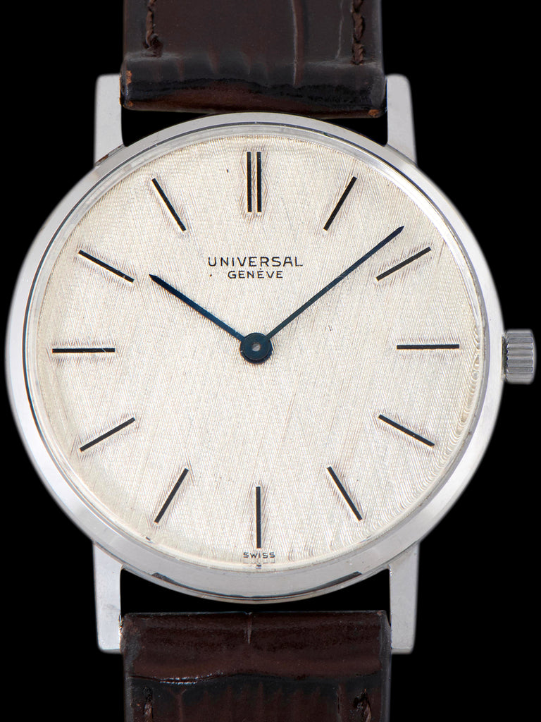 1950s Universal Geneve Dress Watch (Ref. 28236/3) Silver Linen Dial