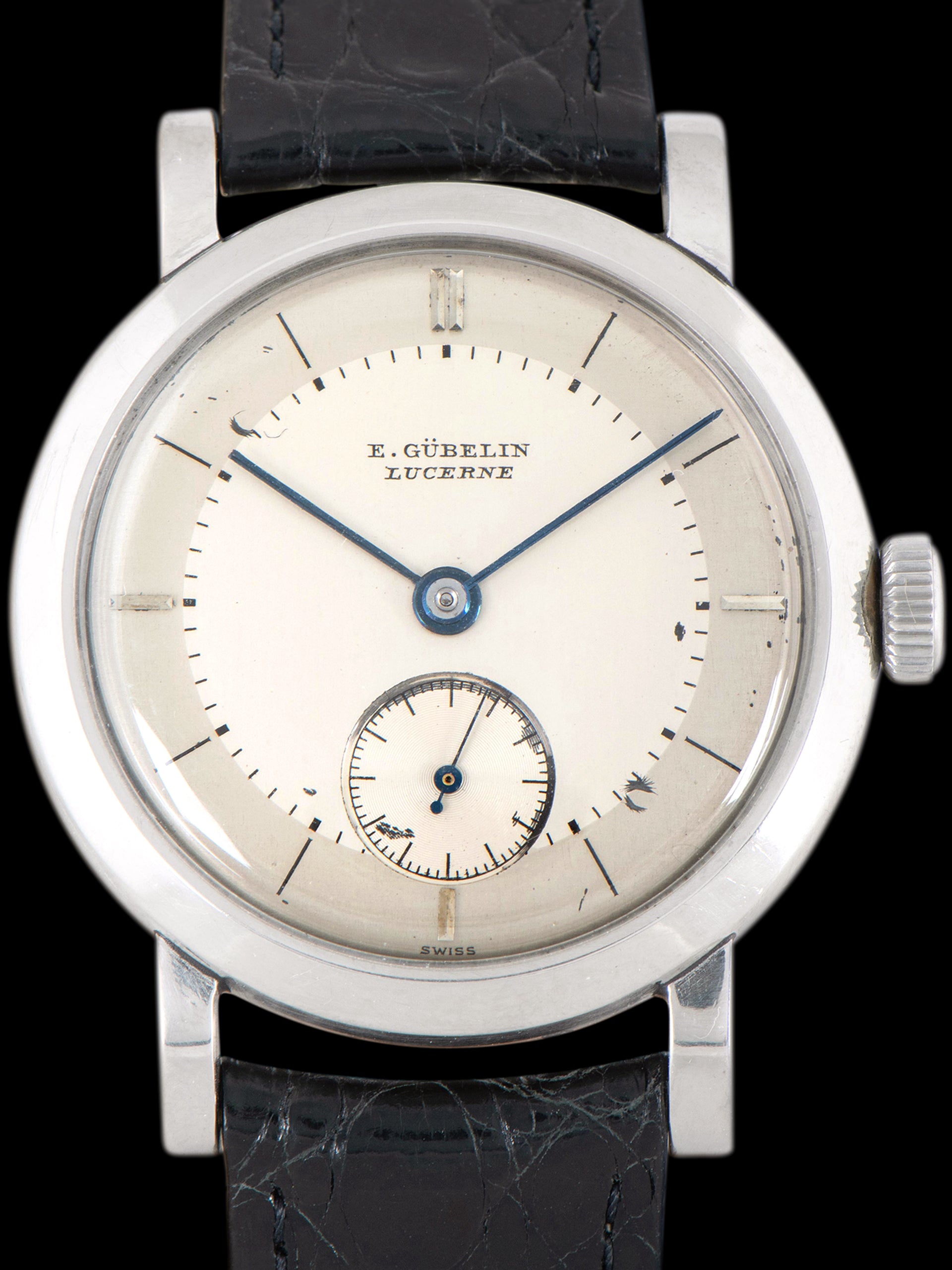 1950s Gubelin Dress Watch Stainless Steel