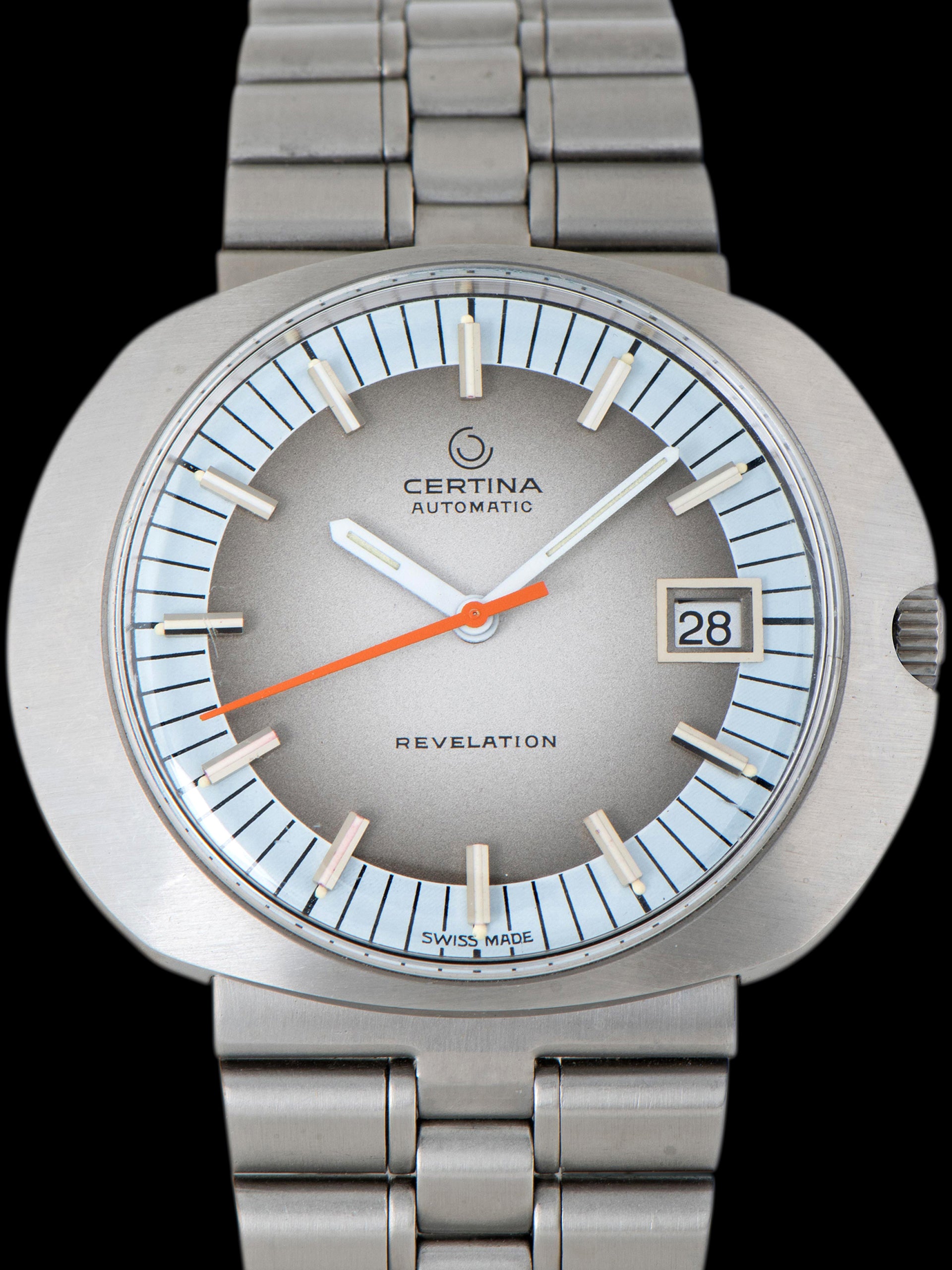 *Unpolished* 1970s Certina Revelation (Ref. 5801 185M) Vignette Dial W/ Hangtag