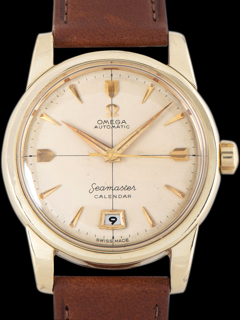1954 Omega Seamaster Calendar Gold Cap (Ref. 2757-13SC) Cream Dial