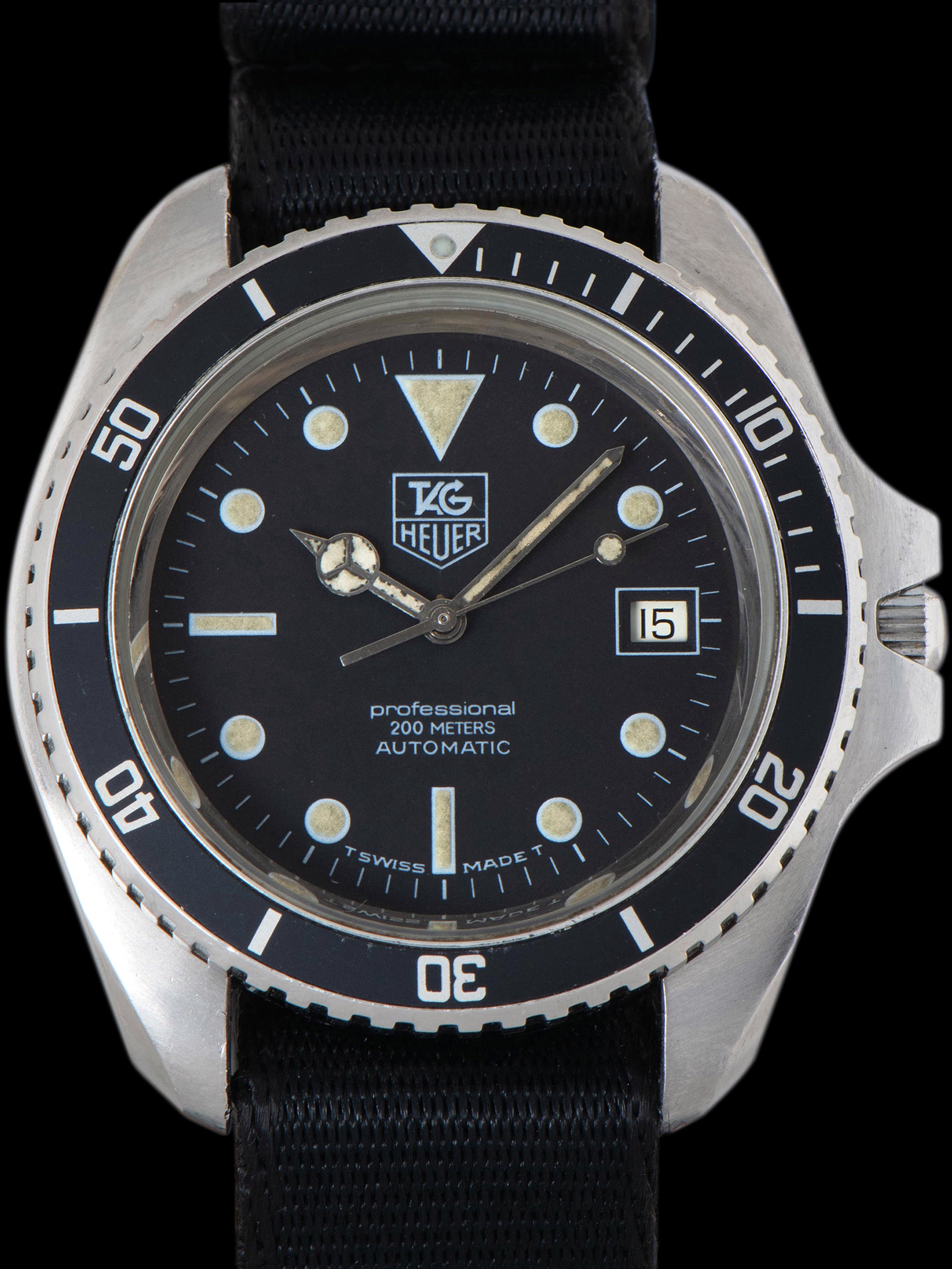 1980's TAG Heuer Professional Diver (Ref. 844/5) "Monnin Case"