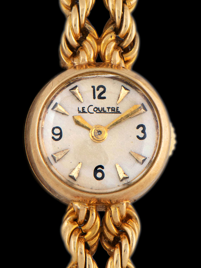 1950s LeCoultre For Van Cleef & Arpels 18K YG Bracelet Watch