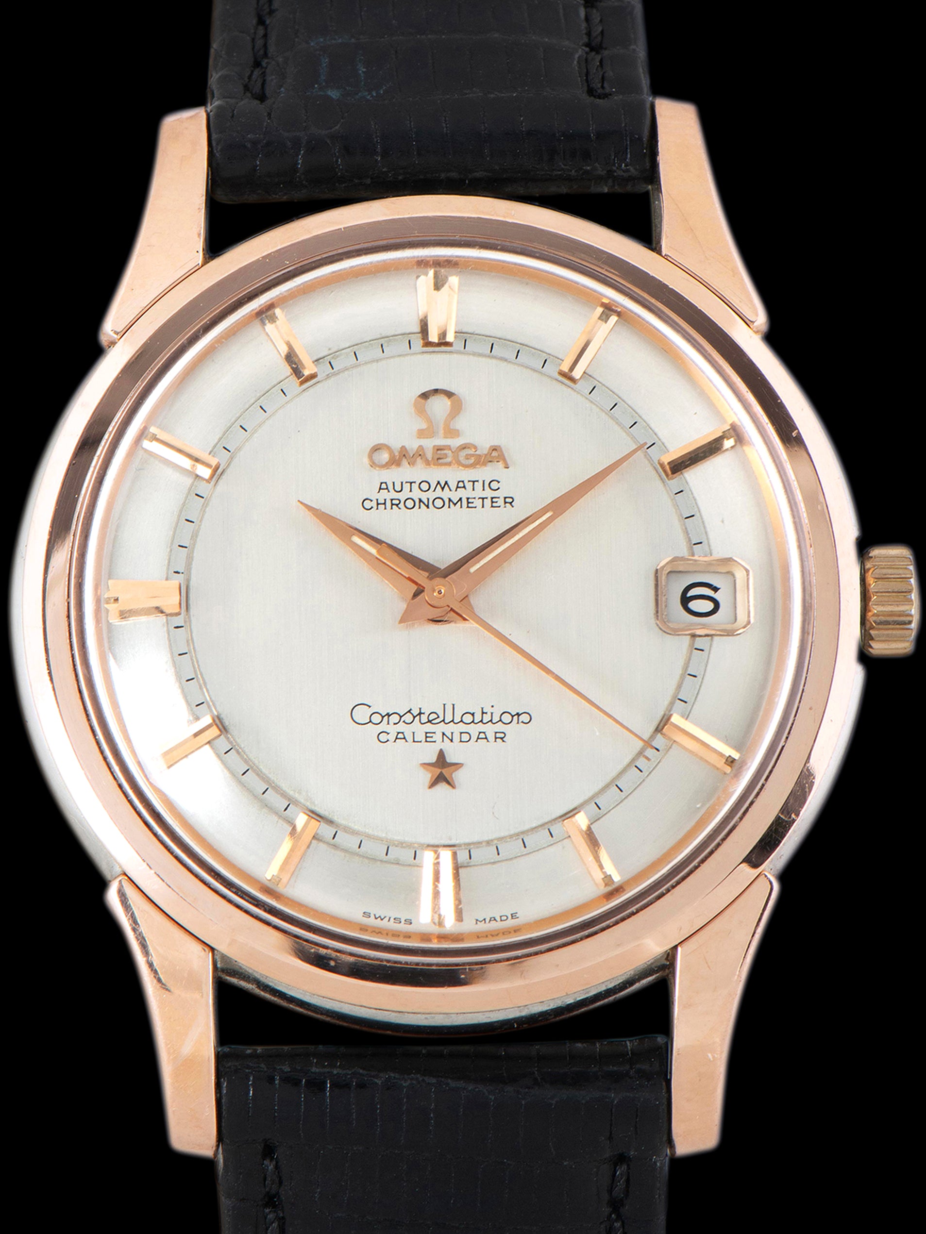 1960 Omega Constellation 'Rose Gold Cap' (Ref. 14393 1 SC) Stepped Two-Tone Pie-Pan Dial