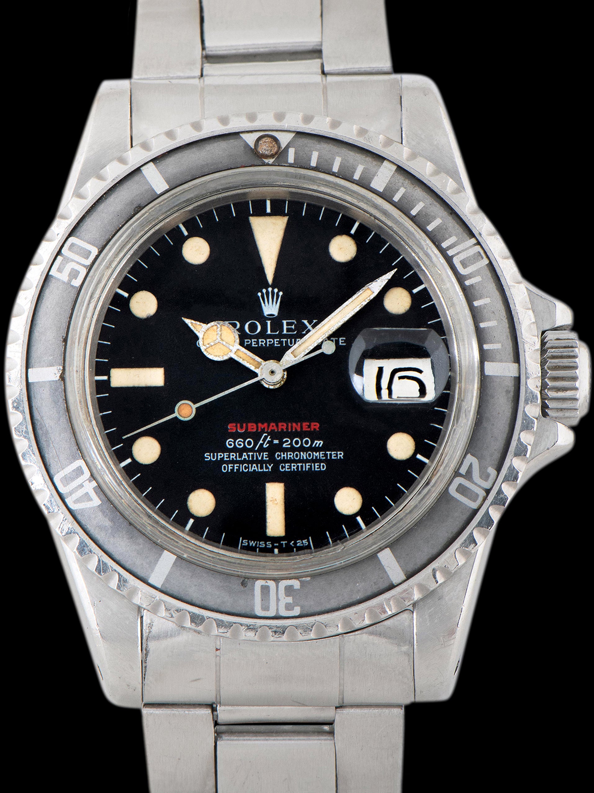 1973 Rolex Red Submariner (Ref. 1680) Mk. IV Dial