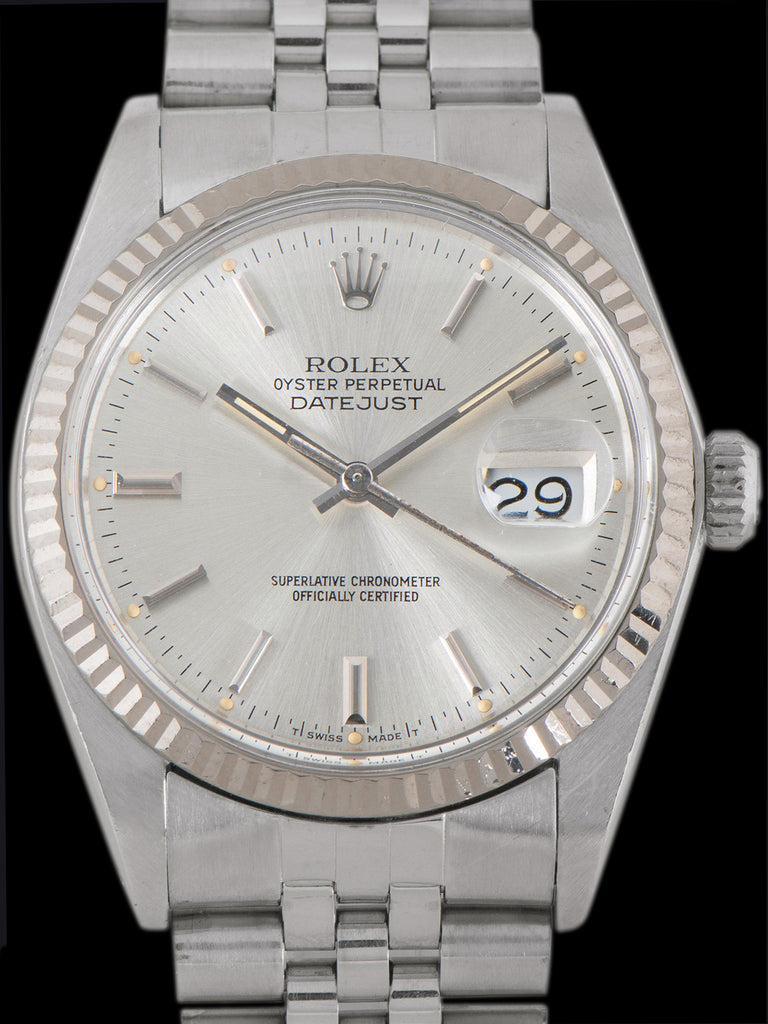 1985 Rolex Datejust (Ref. 16014) Silver Dial