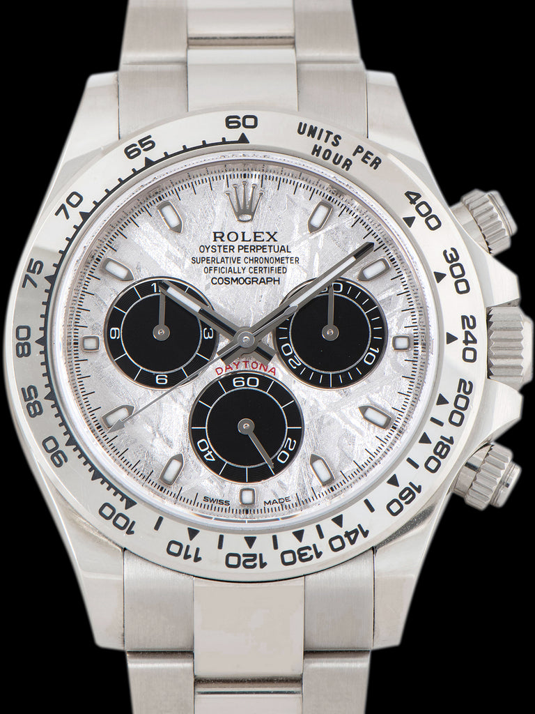*Unpolished* 2023 Rolex Daytona 18K WG (Ref. 116509) Meteorite Dial W/ Full Set