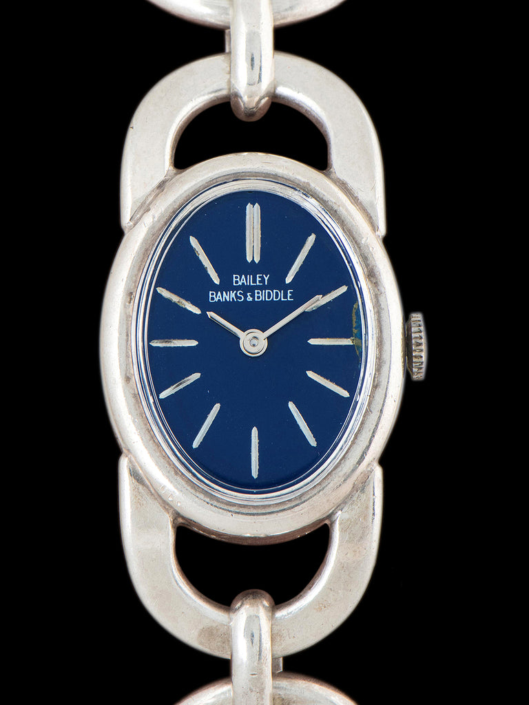 1970s Bailey Banks & Biddle Silver Bracelet Watch