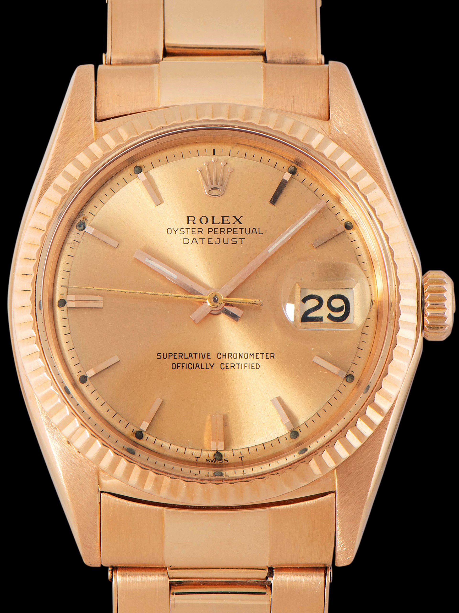 1972 Rolex Datejust 18K RG (Ref. 1601)