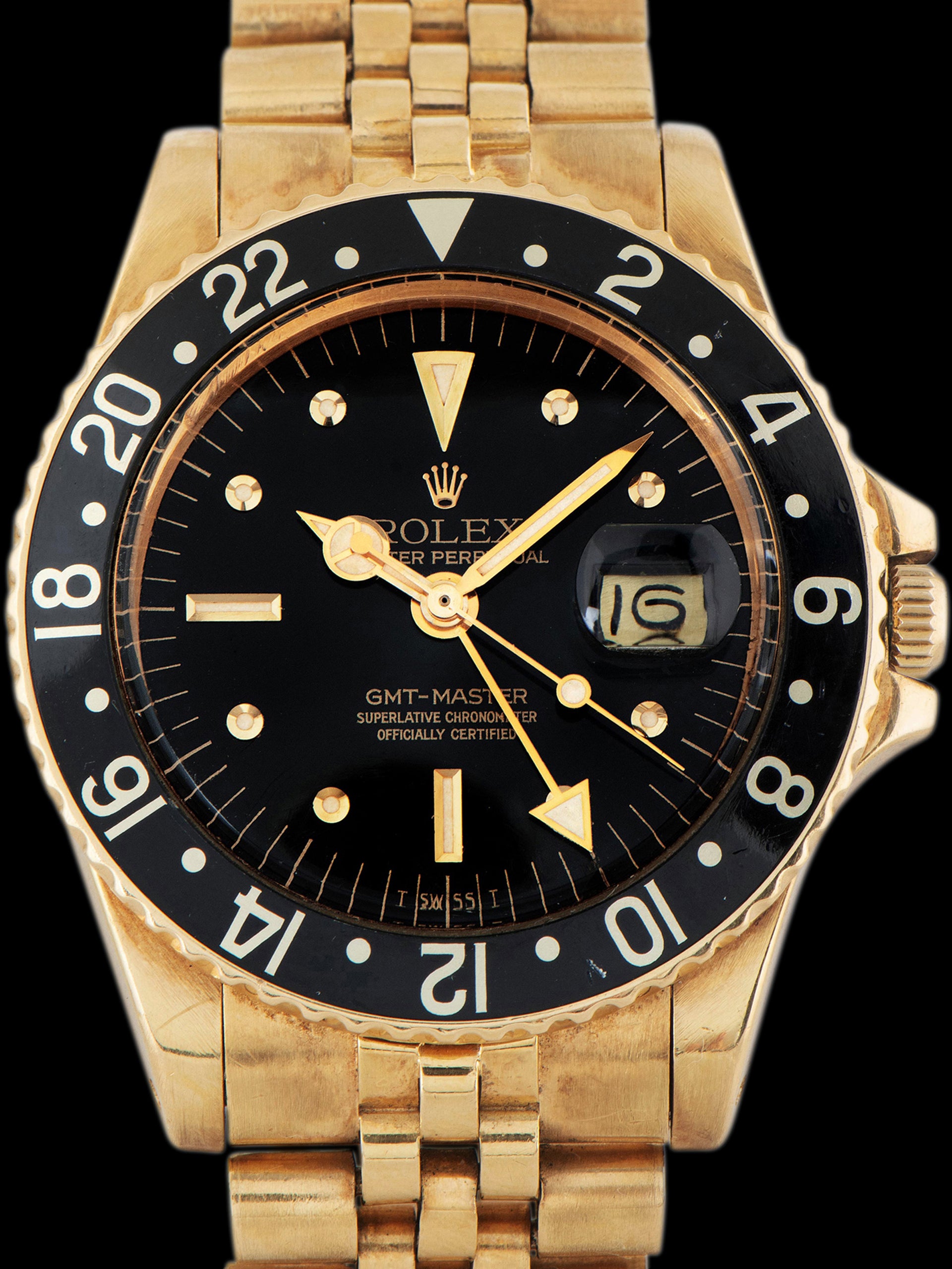 1978 Rolex GMT-Master 18K YG (Ref. 1675) Black Dial