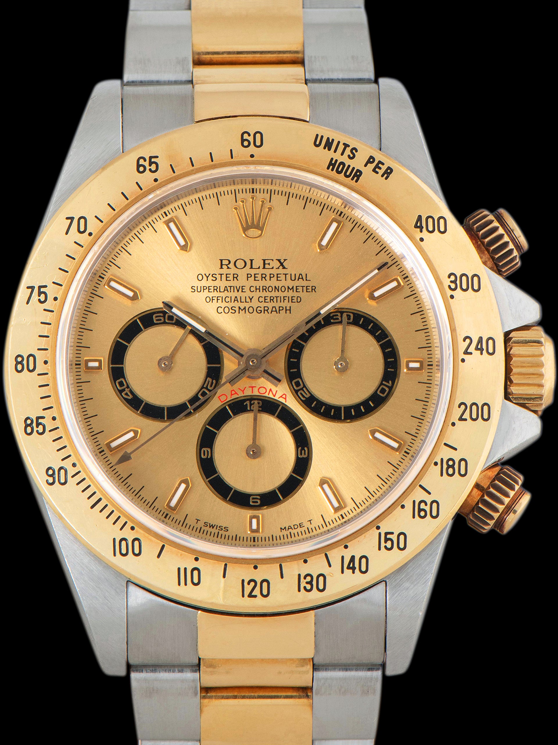 1996 Rolex Two-Tone Zenith Daytona (Ref. 16523) Champagne "Mk. IV" Dial W/ Box, Papers, & Original Sales Receipt