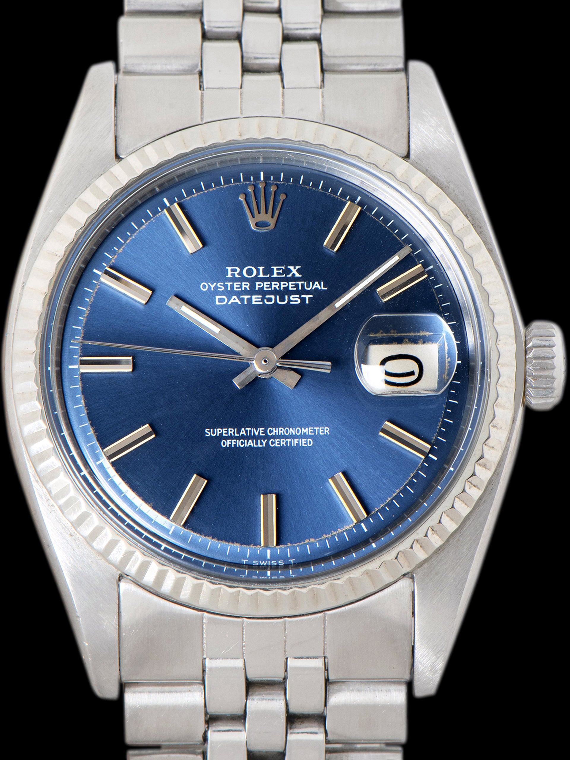 1973 Rolex Datejust (Ref. 1601) Blue Non-Luminous Dial