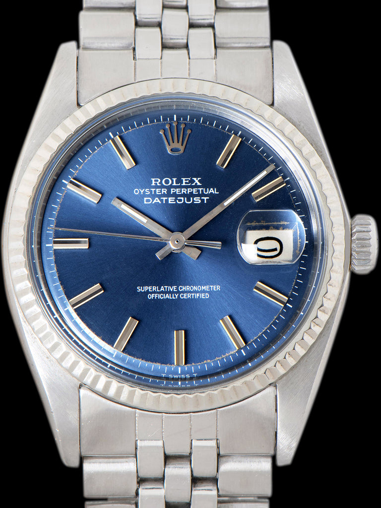 1973 Rolex Datejust (Ref. 1601) Blue Non-Luminous Dial