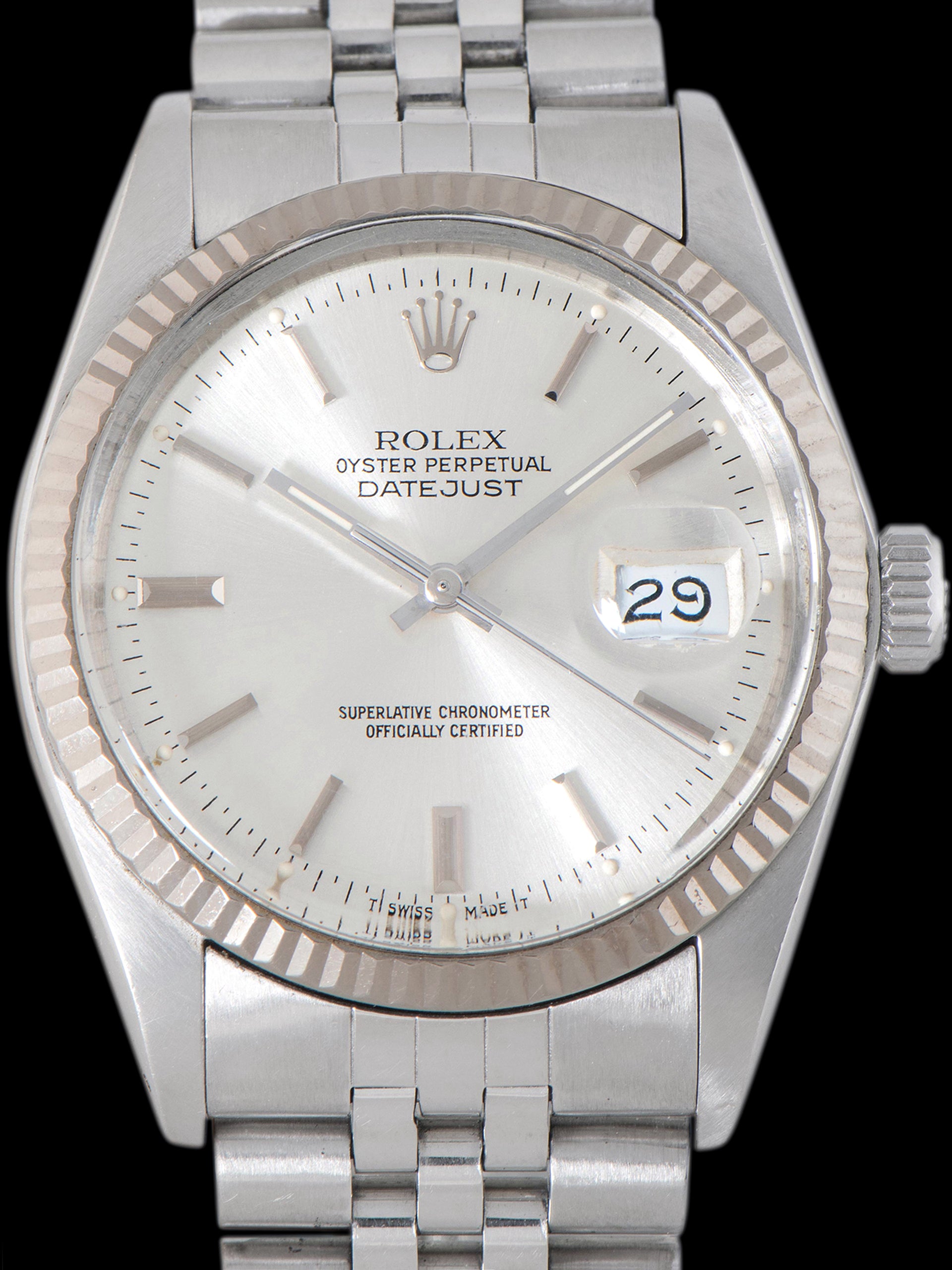 1986 Rolex Datejust (Ref. 16014) Silver Dial W/ Box & Papers