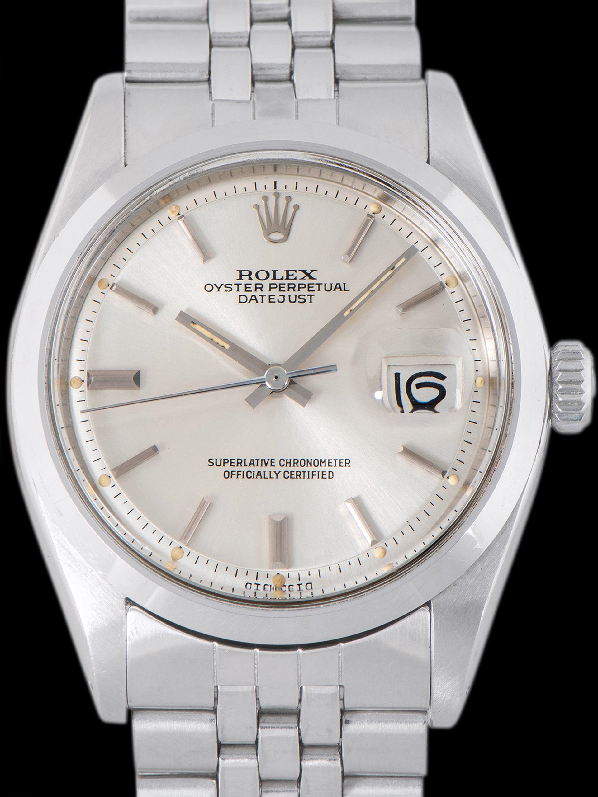 1975 Rolex Datejust (Ref. 1600) Silver "Sigma" Dial