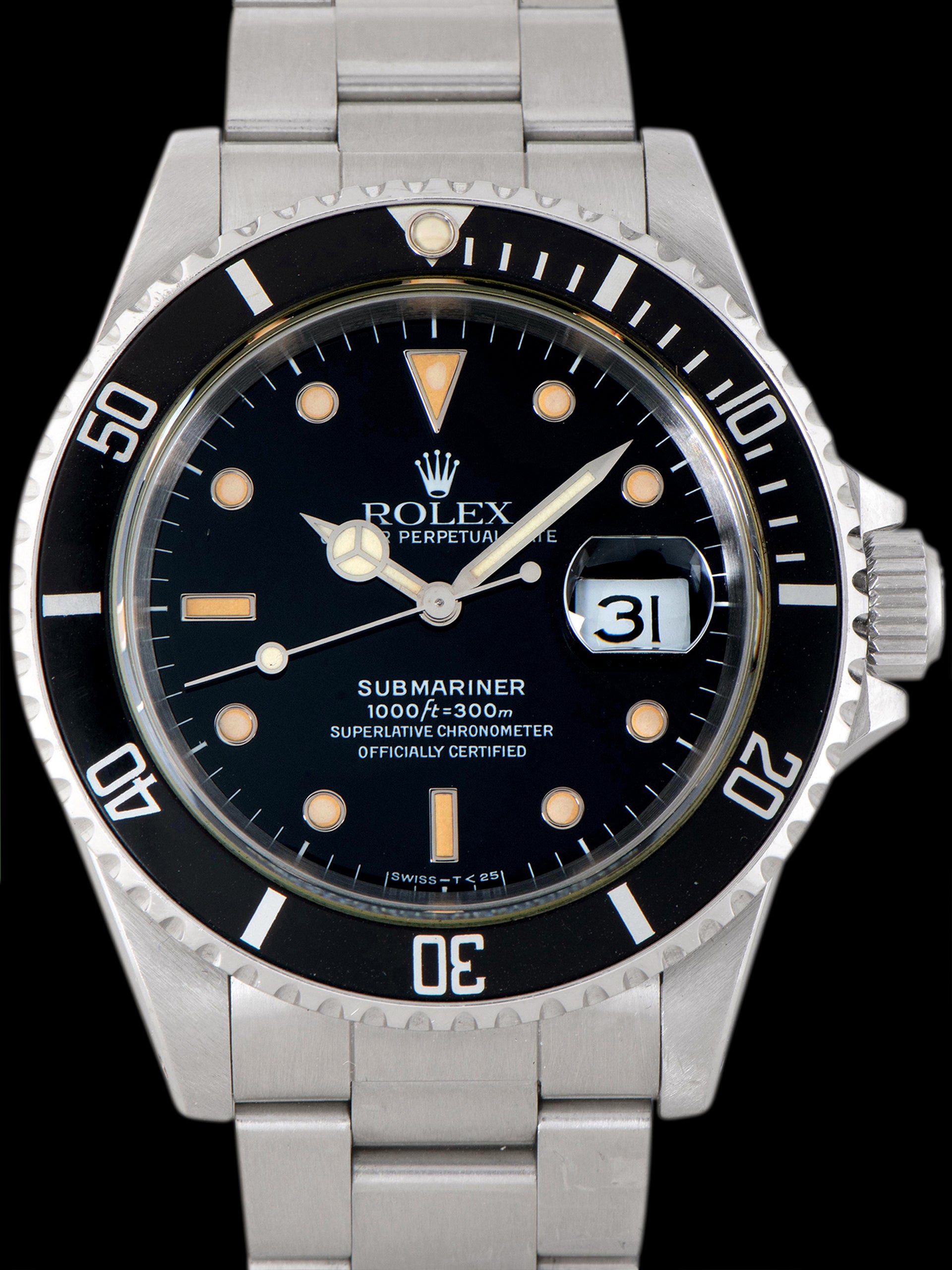 *Unpolished* 1989 Rolex Submariner (Ref. 16610) "Creamy Patina"