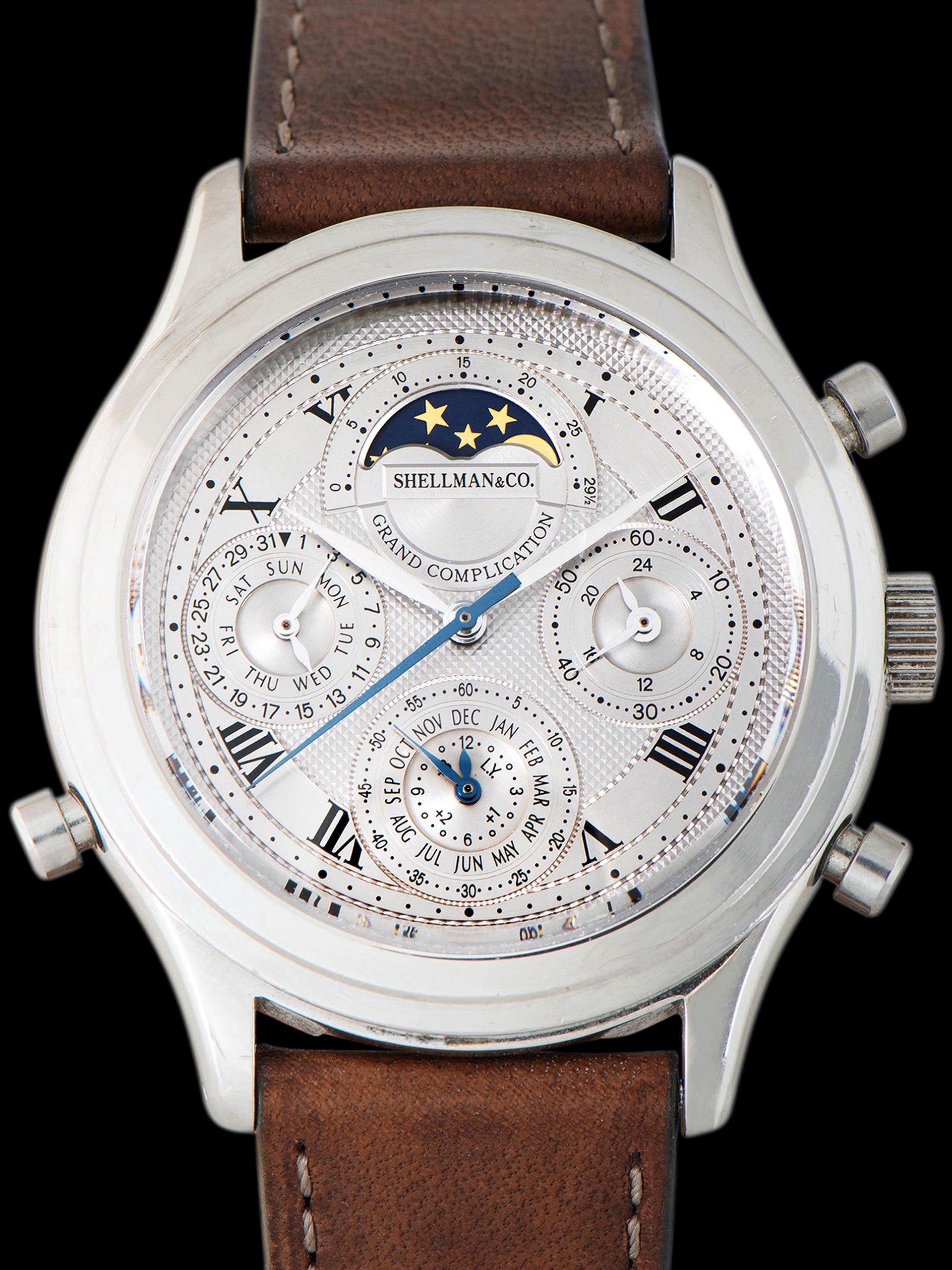 2000s Shellman & Co. Grand Complication Classic Minute Repeater Chronograph 'Quartz' (Ref. 6771-H32167) Guilloche Dial