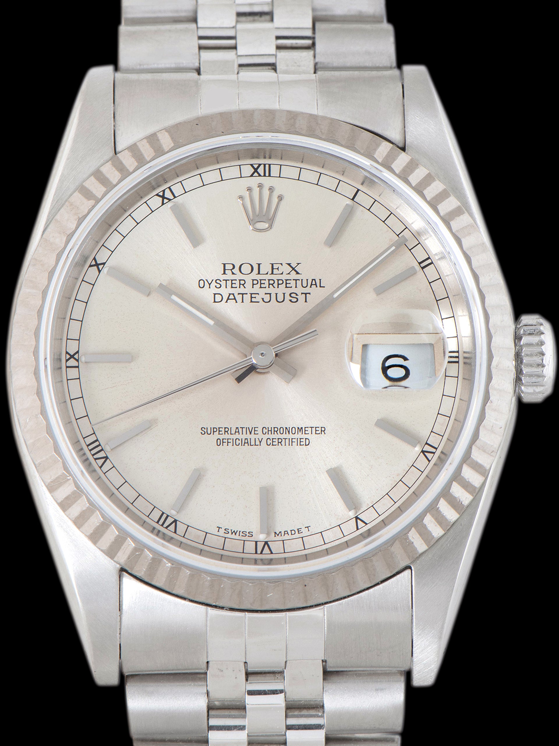 1990 Rolex Datejust (Ref. 16234) Silver Dial W/ Box & Papers