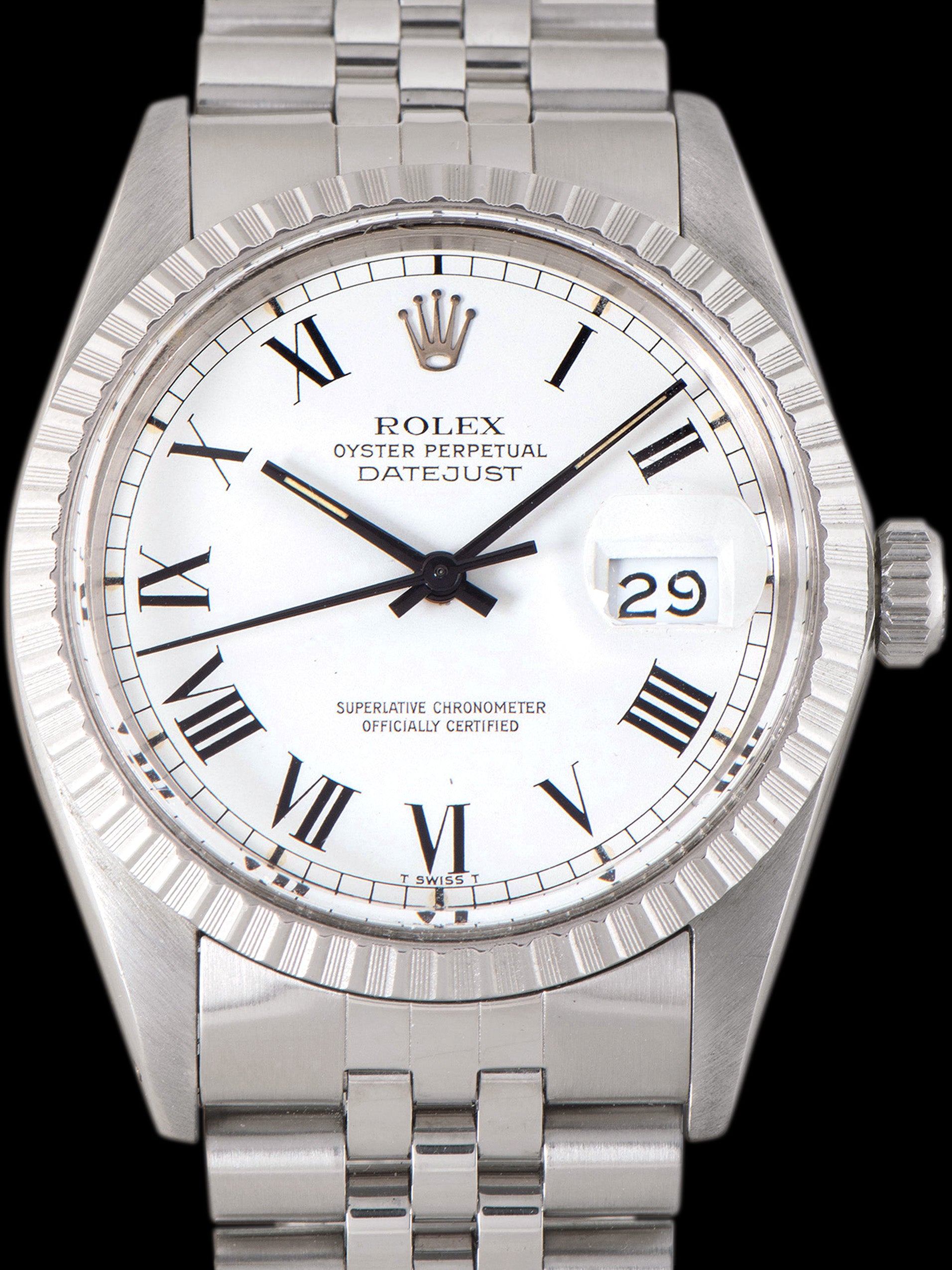 1987 Rolex Datejust (Ref. 16030) White "Buckley" Dial