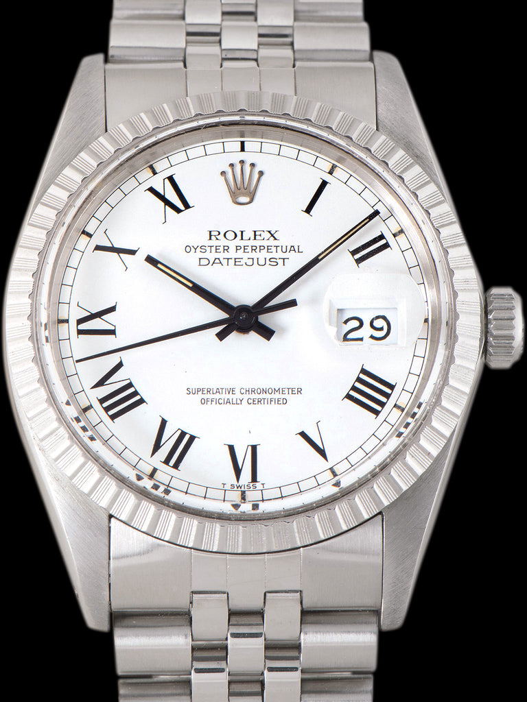 1987 Rolex Datejust (Ref. 16030) White "Buckley" Dial