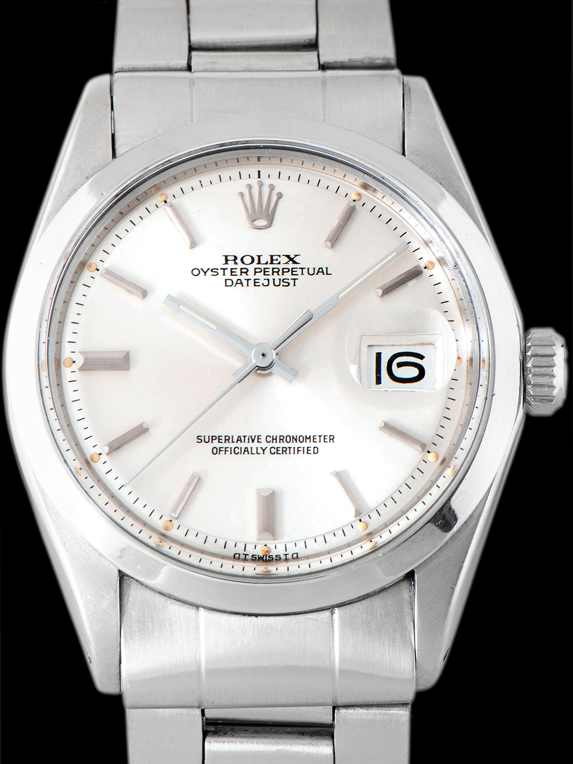 1975 Rolex Datejust (Ref. 1600) Silver "Sigma" Dial